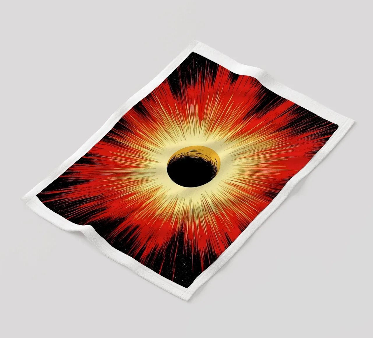 Esplosione spaziale - Pop Art coperta in pile da ColorCrash Gallery