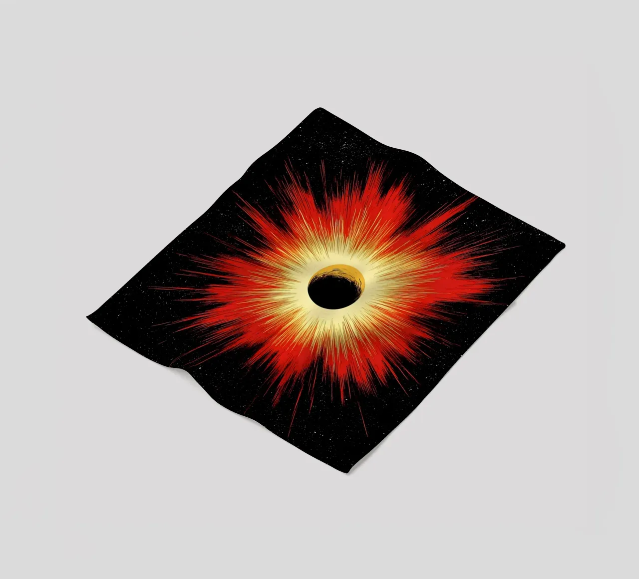 Esplosione spaziale - Pop Art coperta in pile da ColorCrash Gallery
