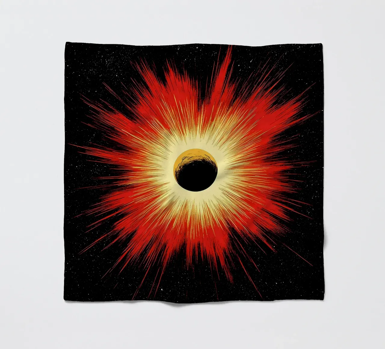 Esplosione spaziale - Pop Art coperta in pile da ColorCrash Gallery