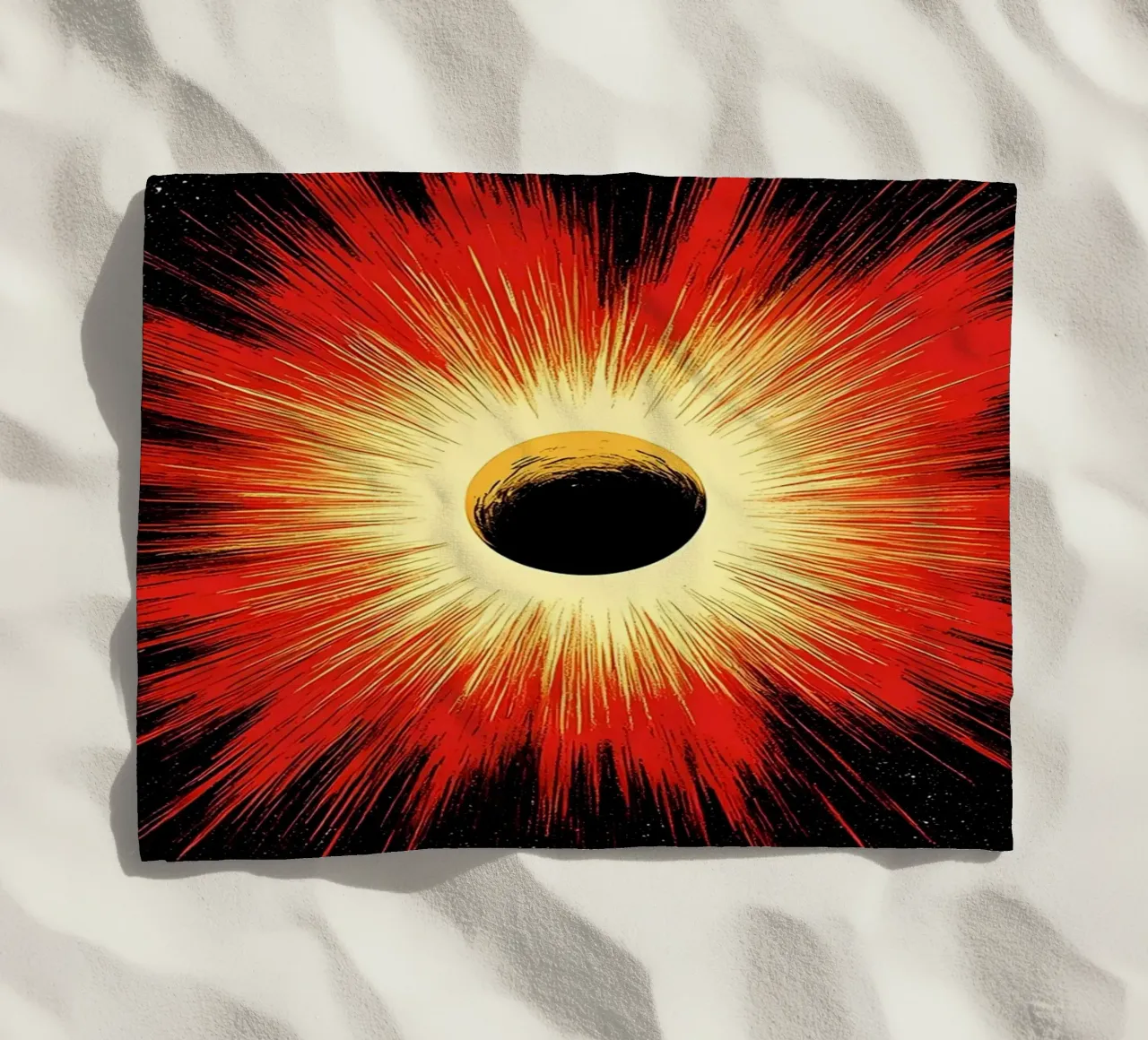 Explosion spatiale - Pop Art serviette de plage de ColorCrash Gallery