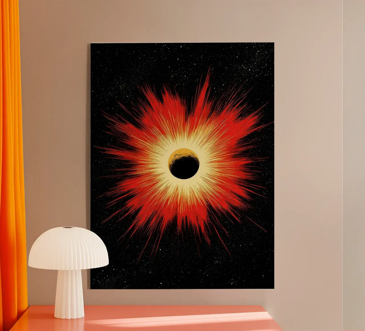 Explosión espacial - Pop Art metacrilato de ColorCrash Gallery