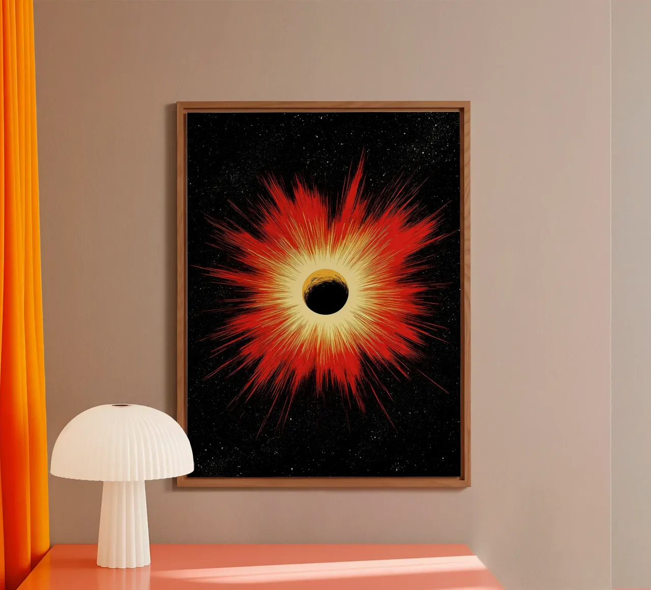Explosion spatiale - Pop Art alu dibond de ColorCrash Gallery