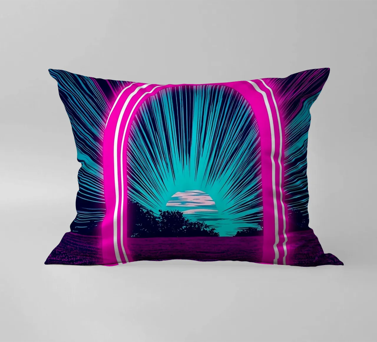 Arco luminoso - Pop Art cuscino da ColorCrash Gallery