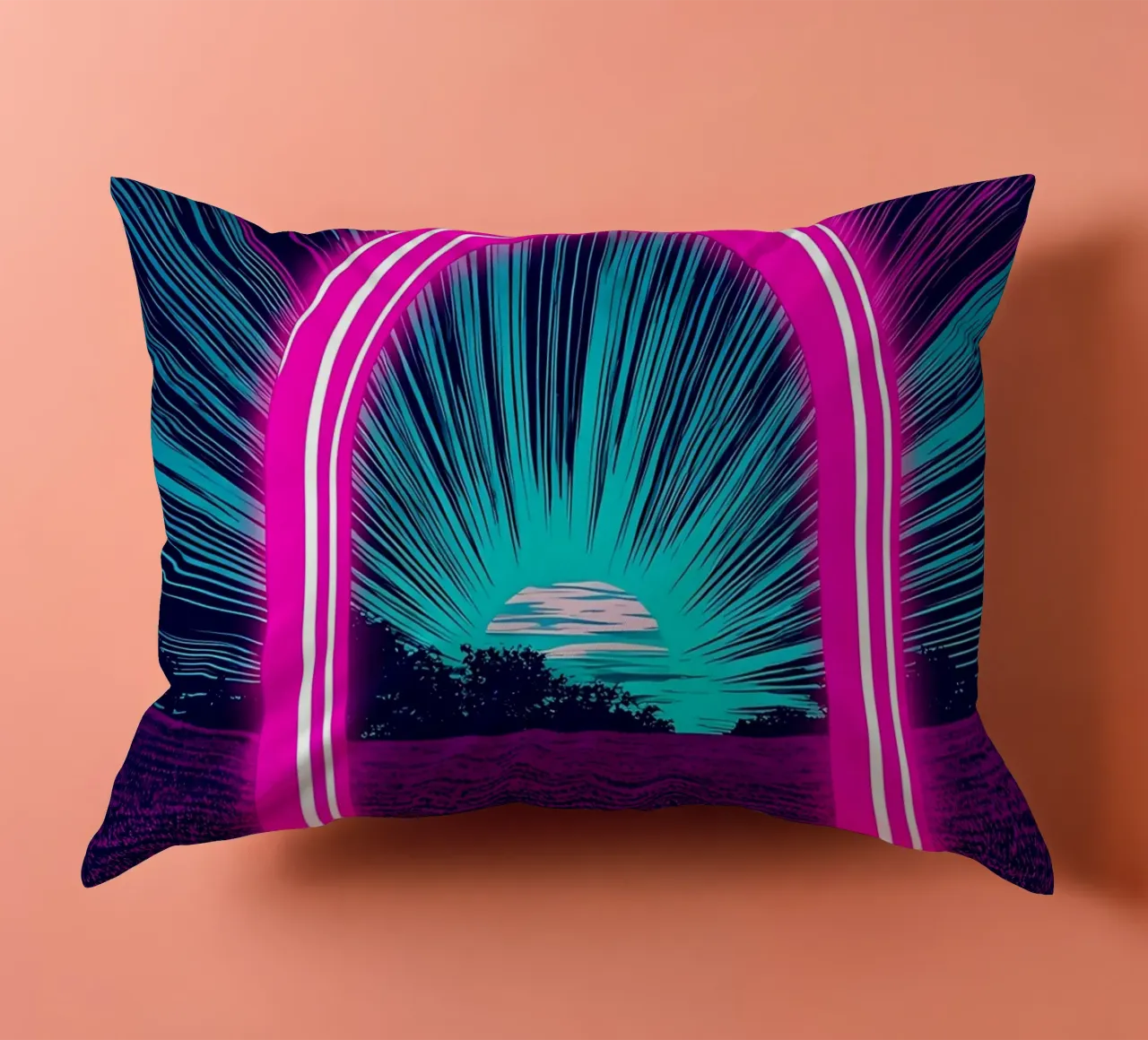 Arco luminoso - Pop Art cuscino da ColorCrash Gallery