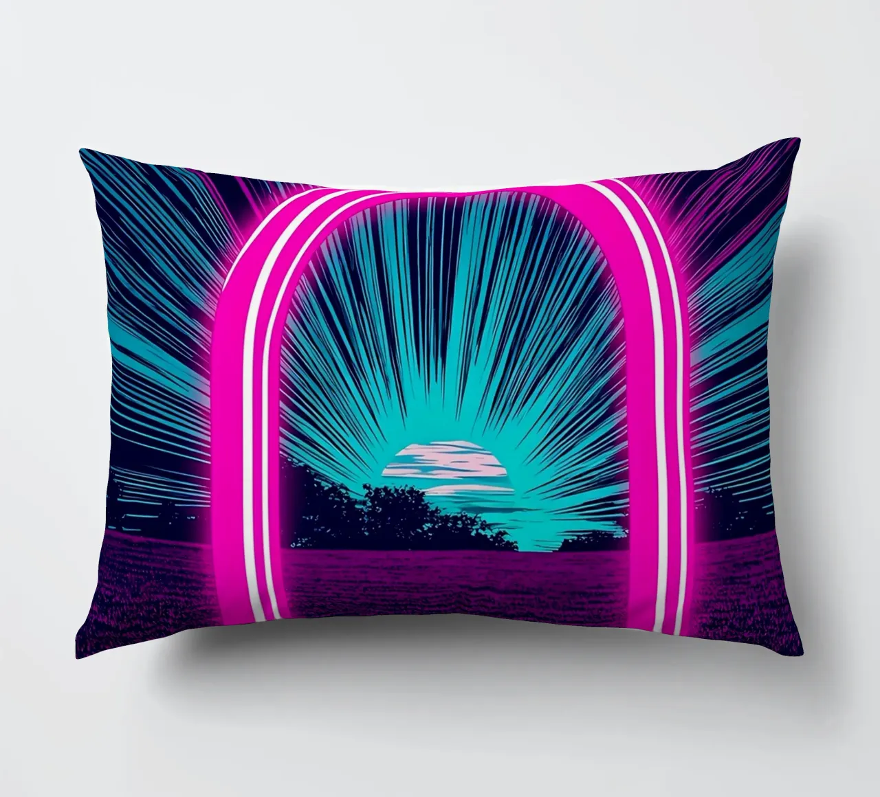Arco luminoso - Pop Art cuscino da ColorCrash Gallery