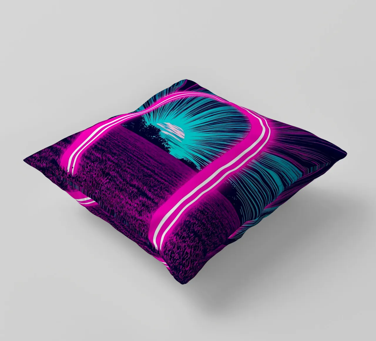 Arco luminoso - Pop Art cuscino da ColorCrash Gallery