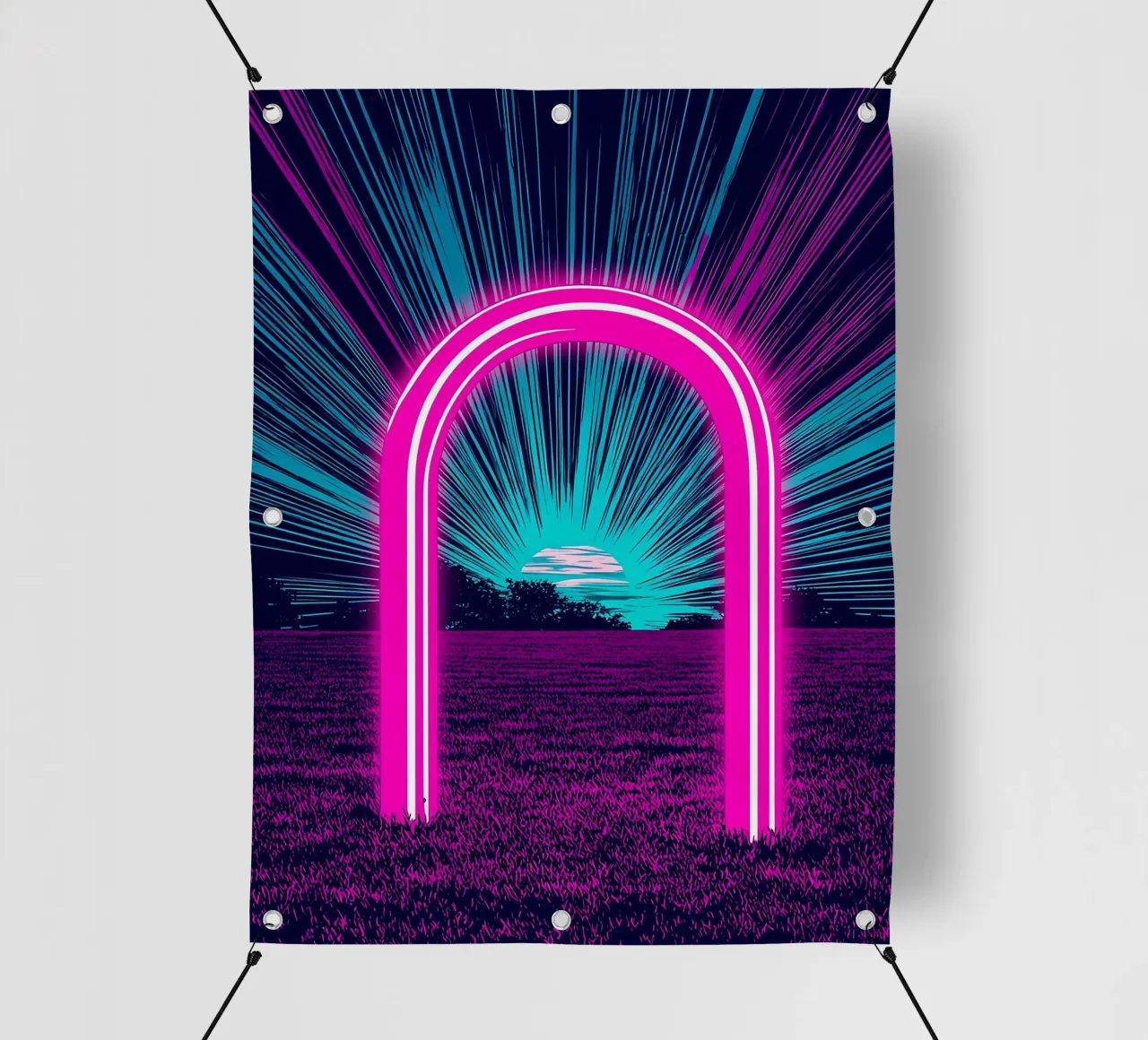 Arco luminoso - Pop Art telo in pvc da ColorCrash Gallery