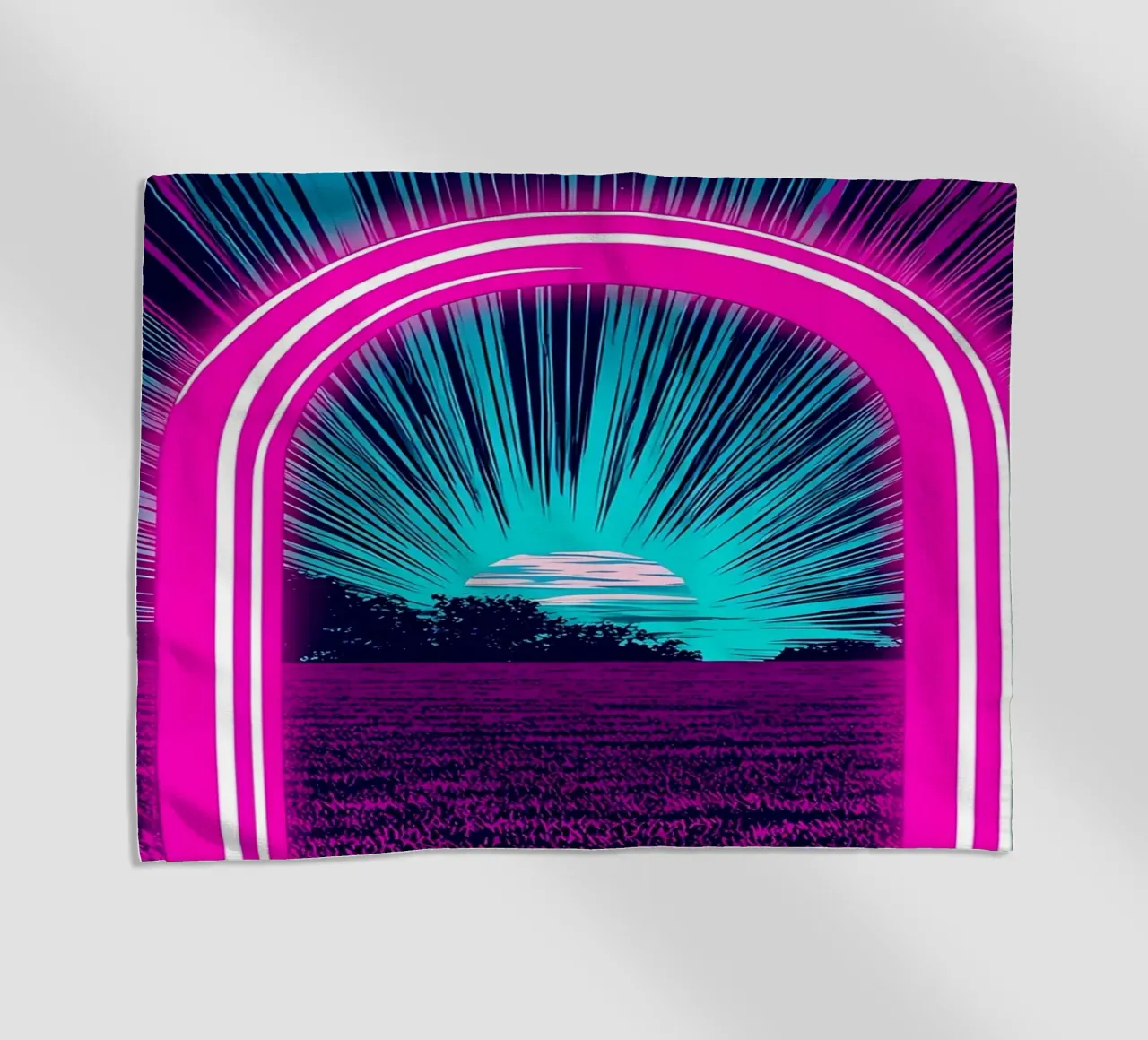 Arco luminoso - Pop Art telo mare da ColorCrash Gallery