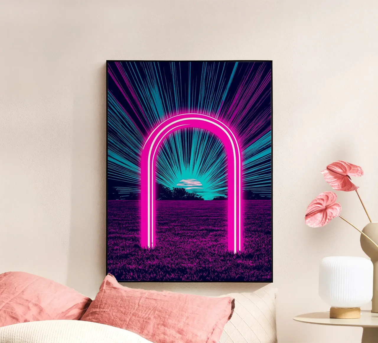 Arco resplandeciente - Pop Art metacrilato de ColorCrash Gallery