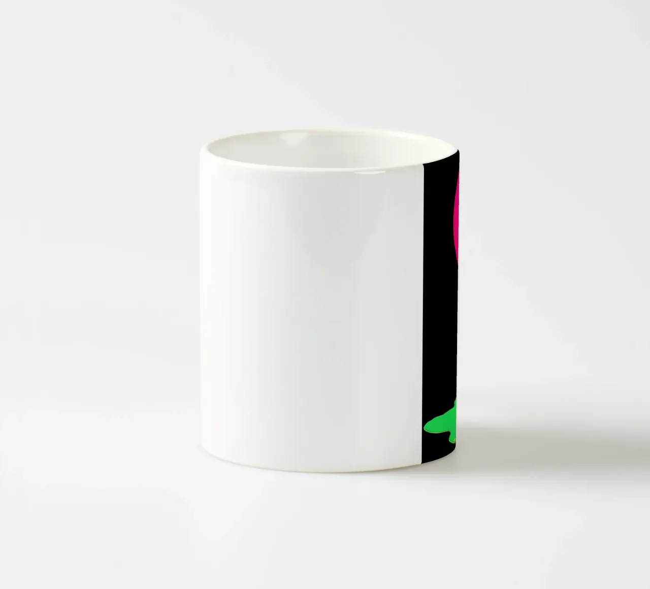 Luna rosa che si scioglie - Pop Art tazza in ceramica da ColorCrash Gallery