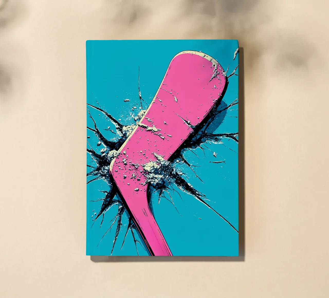 Hockey Stick - Pop Art notebook by ColorCrash Gallery
