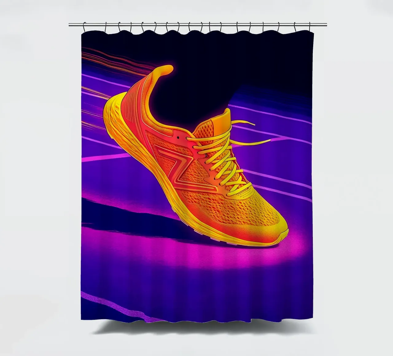 Sneaker Running - Pop Art tenda da doccia da ColorCrash Gallery