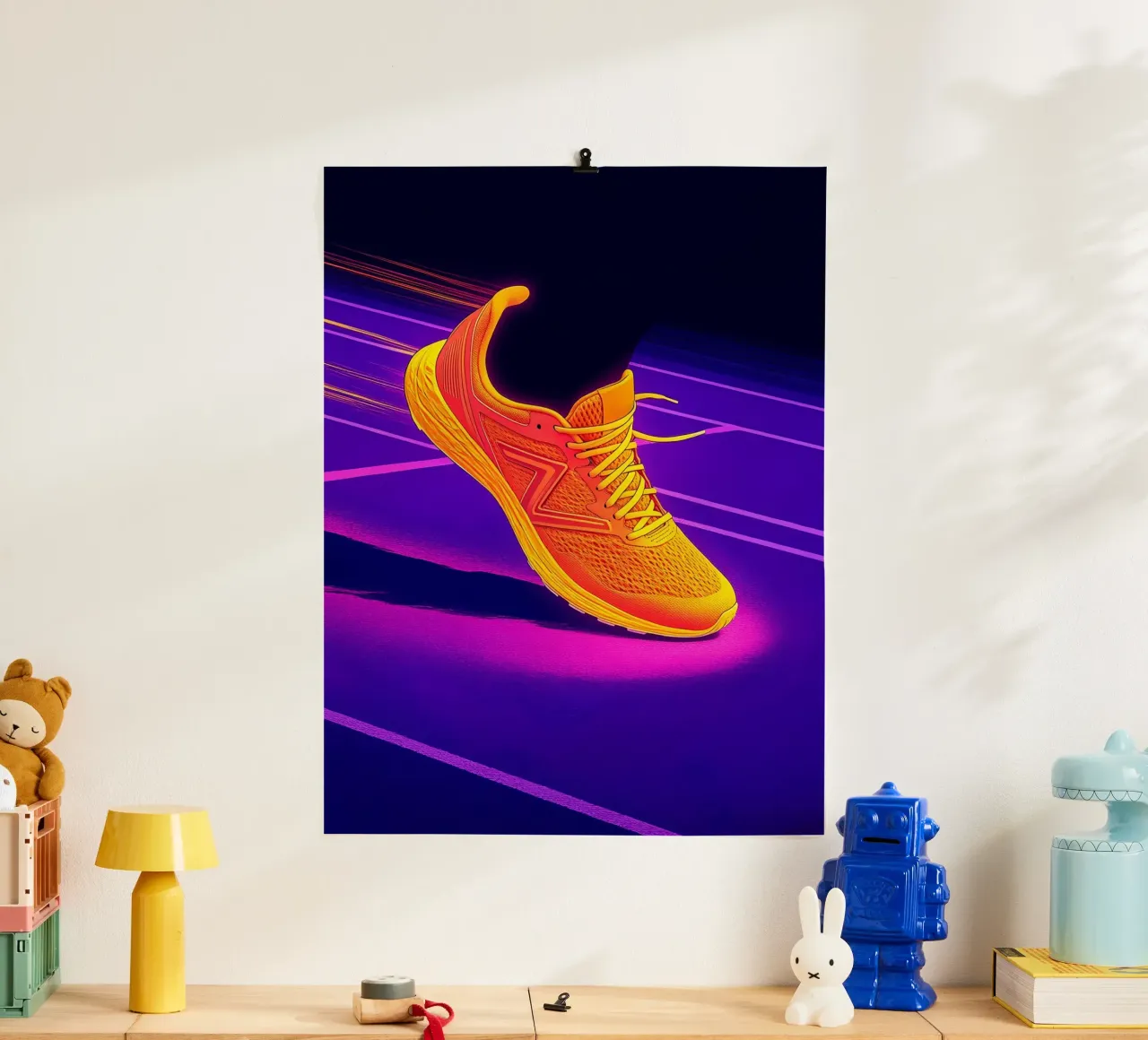 Sneaker Running - Pop Art carta hahnemühle da ColorCrash Gallery