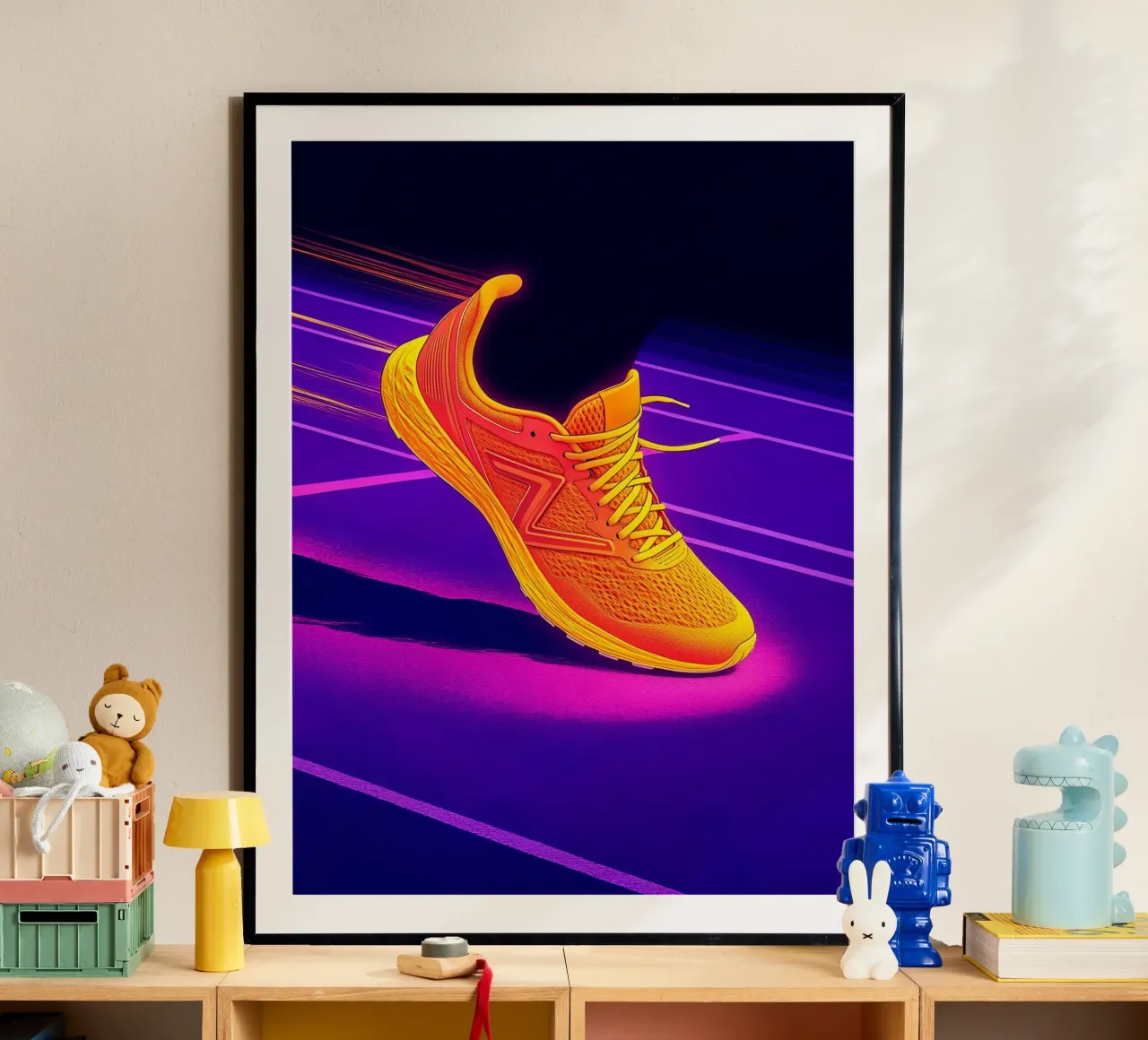 Sneaker Running - Pop Art carta hahnemühle da ColorCrash Gallery