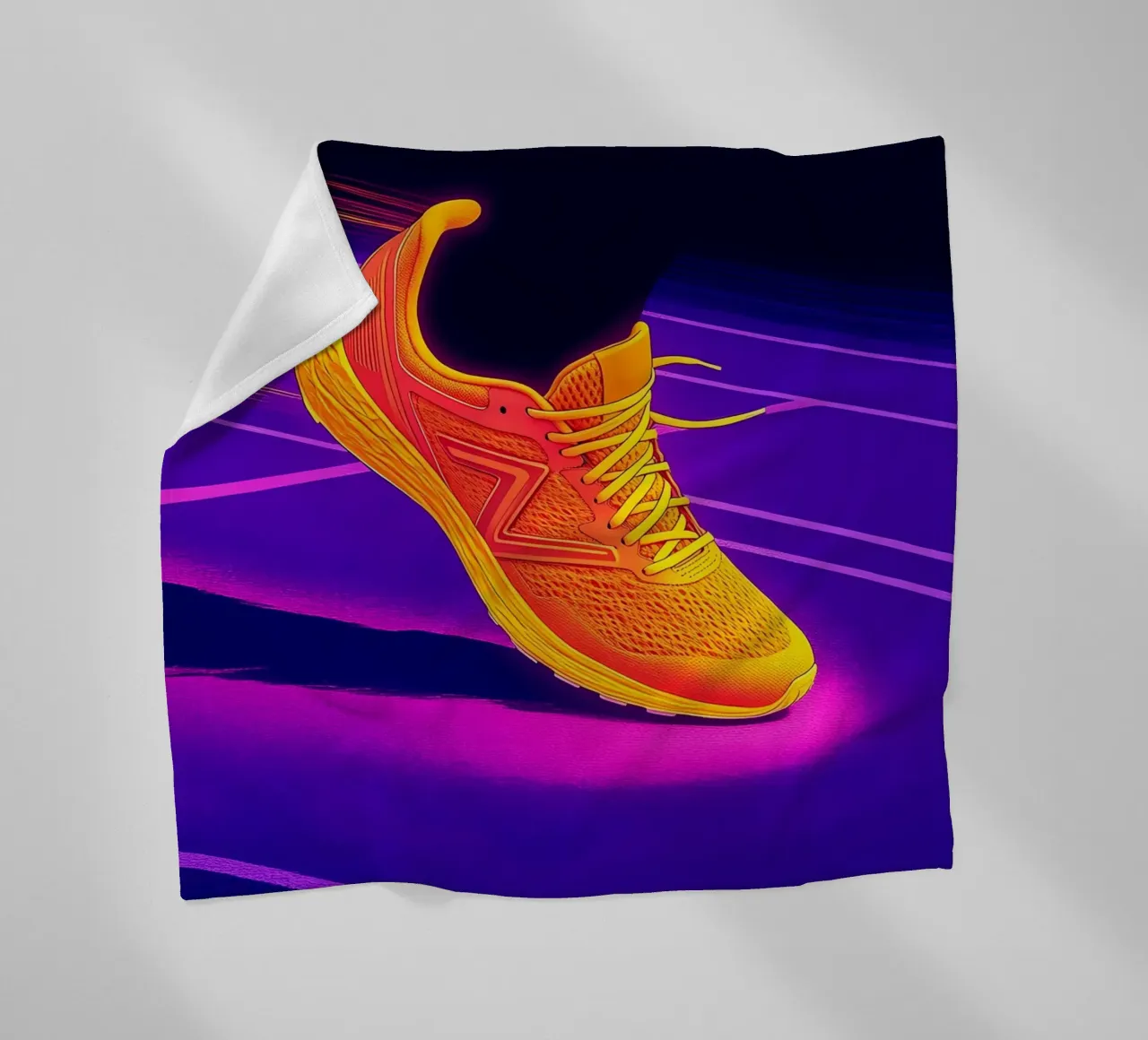 Sneaker Running - Pop Art coperta in pile da ColorCrash Gallery