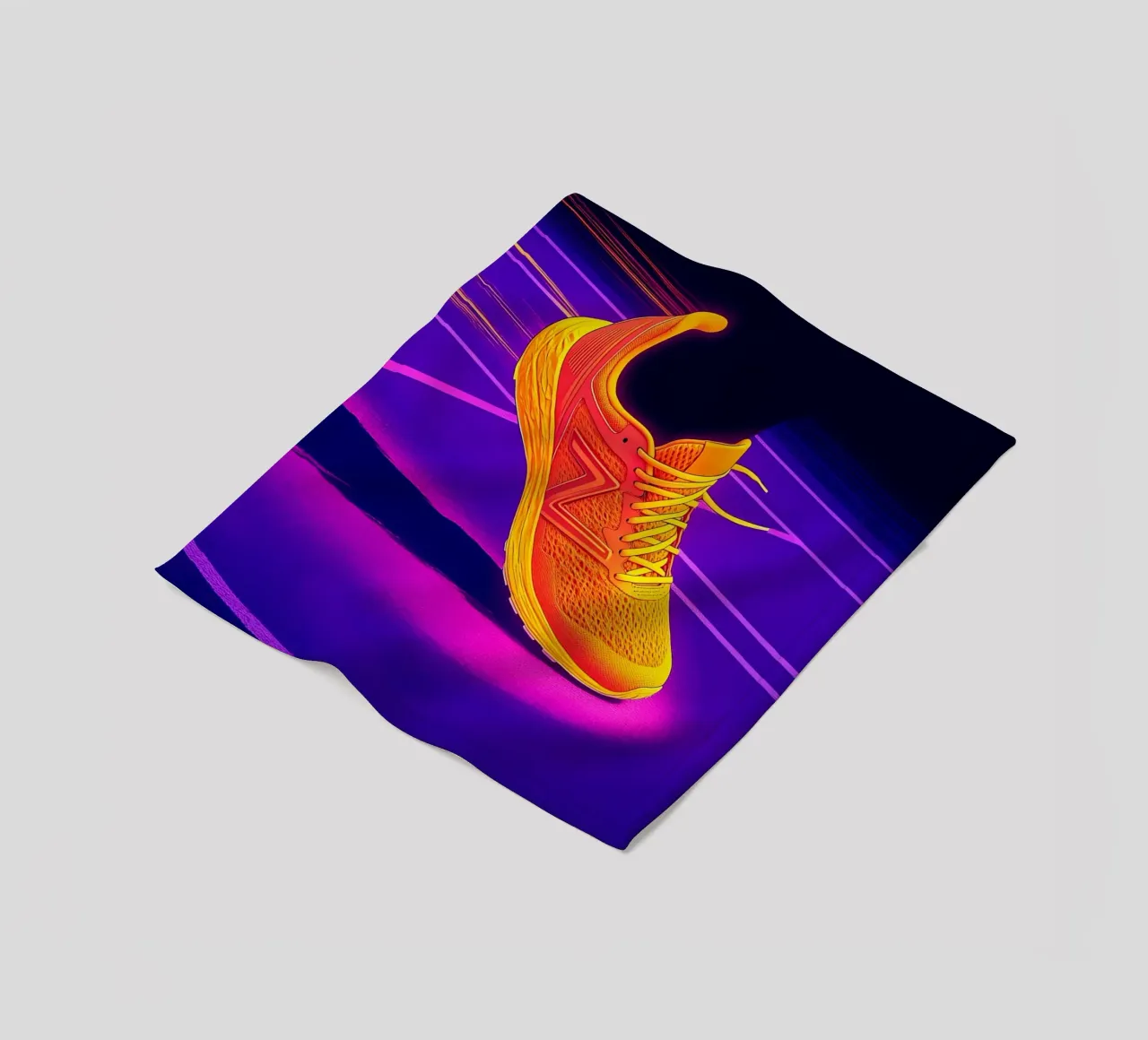 Sneaker Running - Pop Art coperta in pile da ColorCrash Gallery