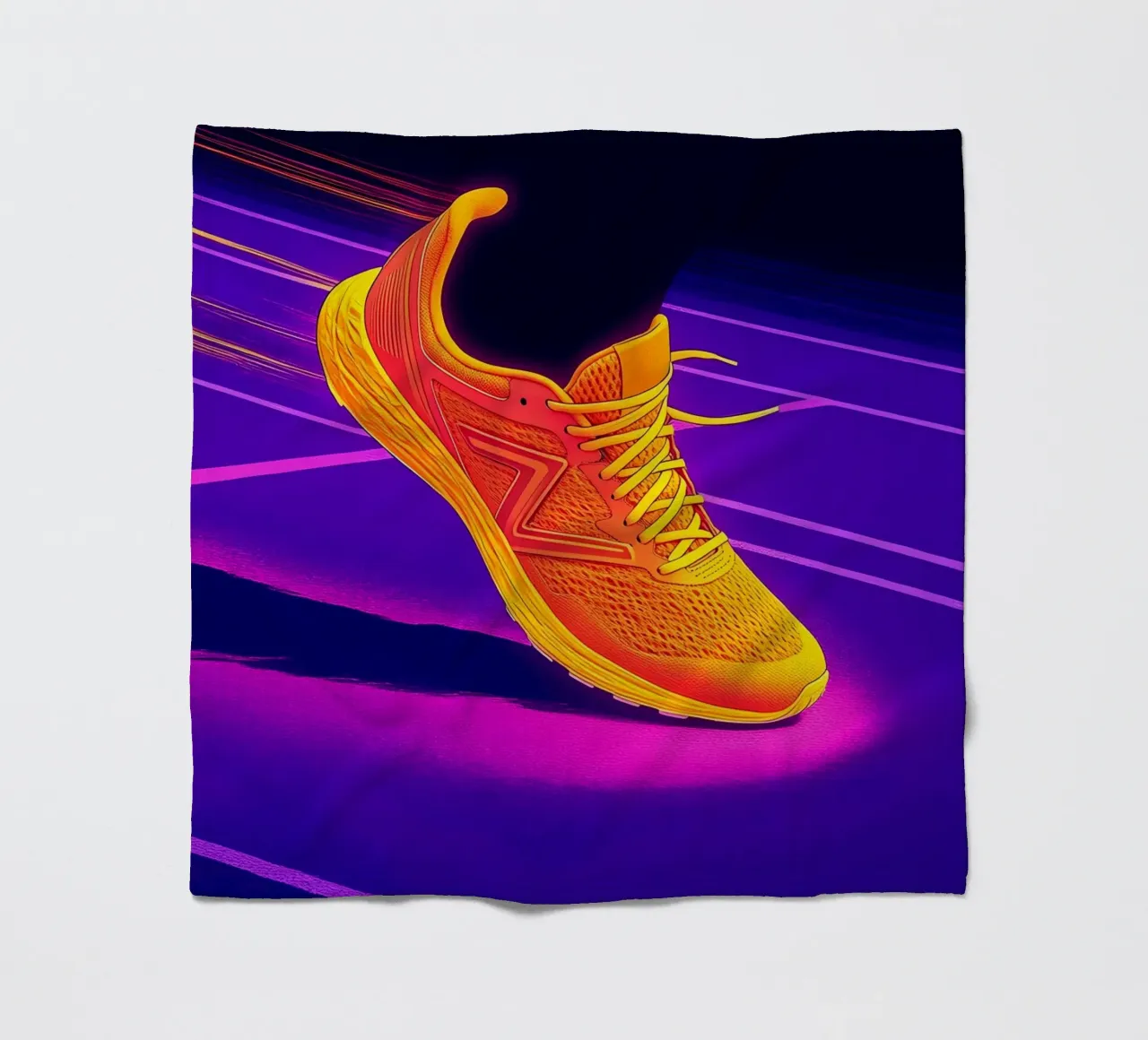 Sneaker Running - Pop Art coperta in pile da ColorCrash Gallery