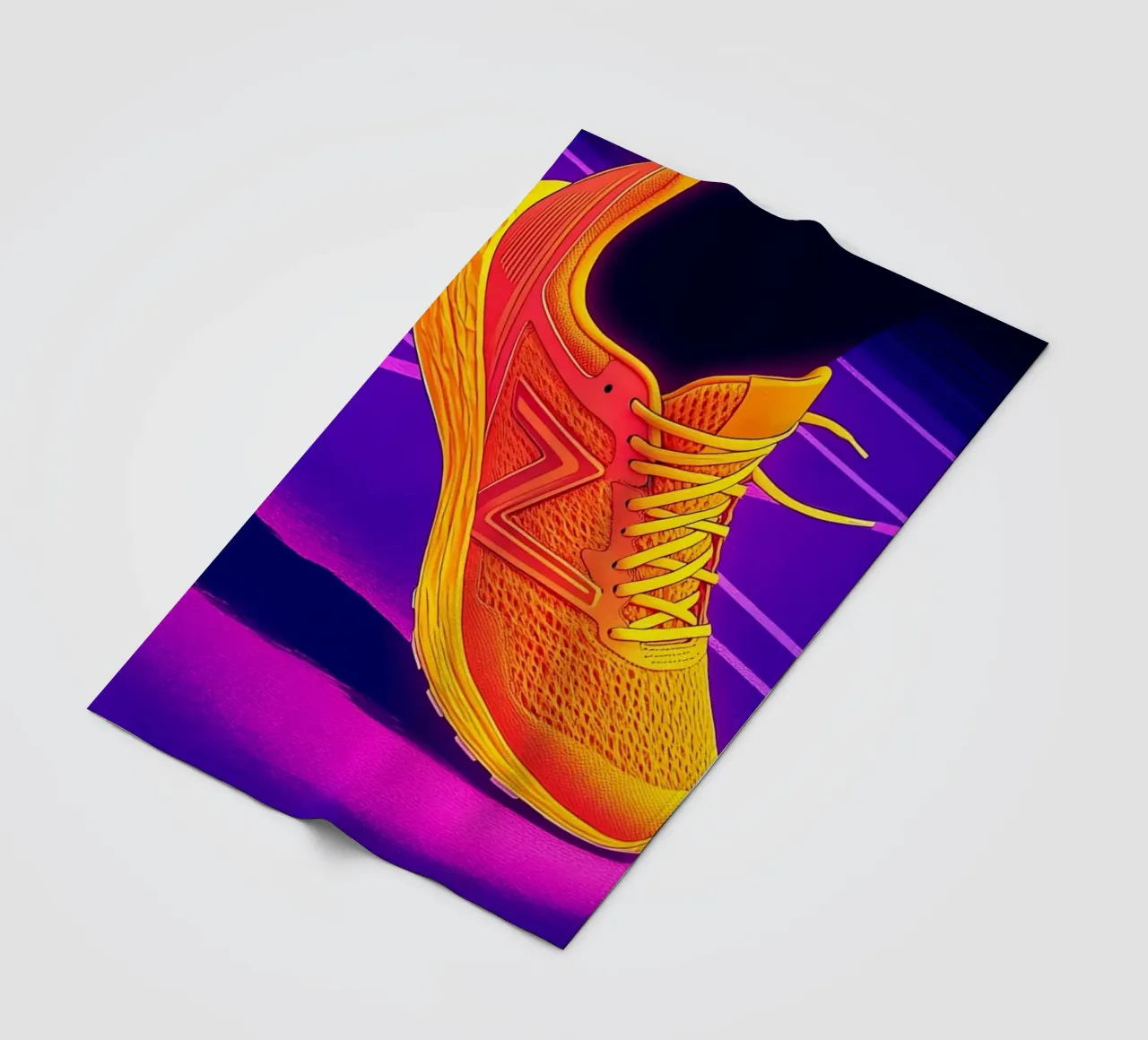 Sneaker Running - Pop Art coperta in pile da ColorCrash Gallery