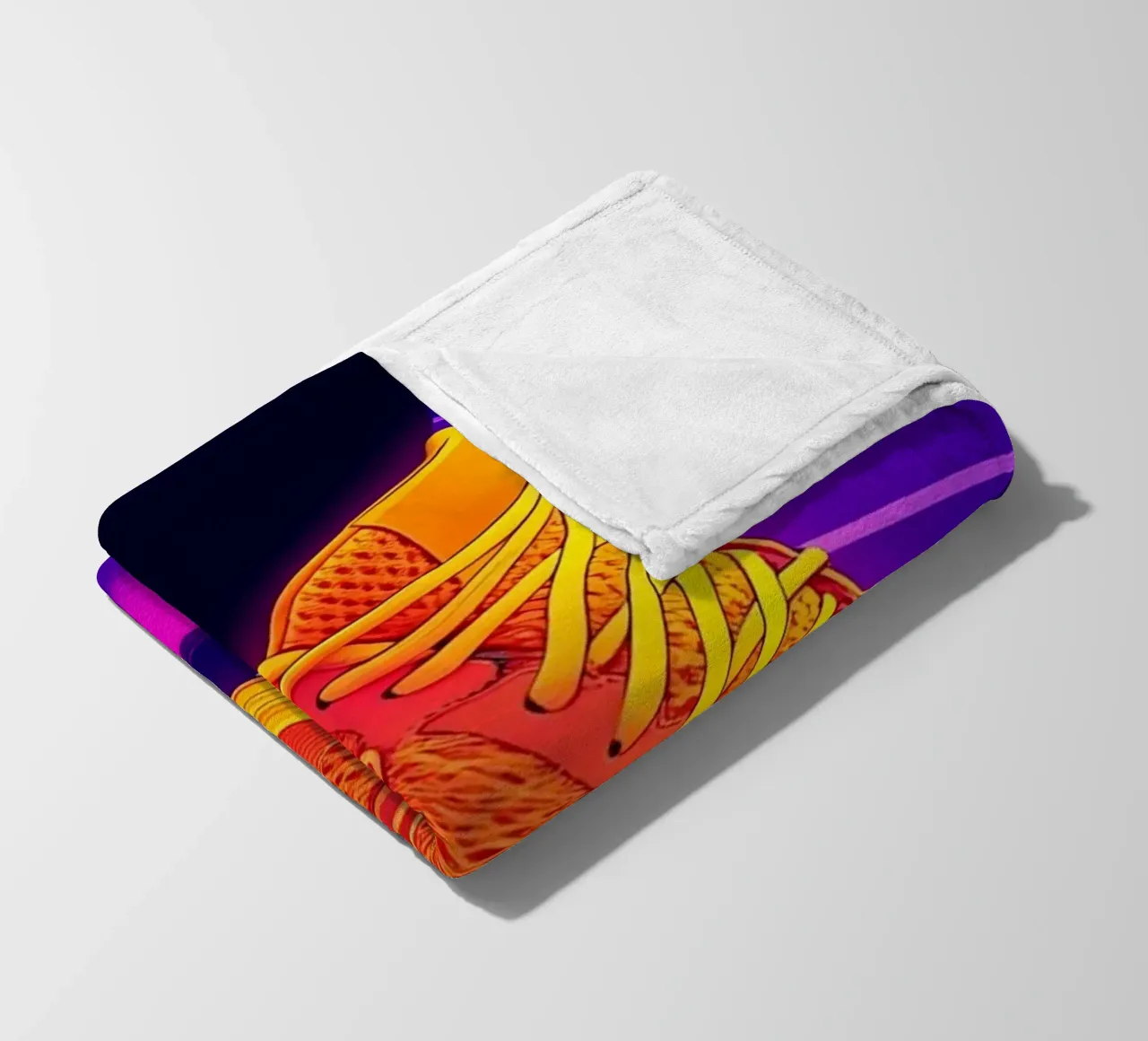 Sneaker Running - Pop Art coperta in pile da ColorCrash Gallery
