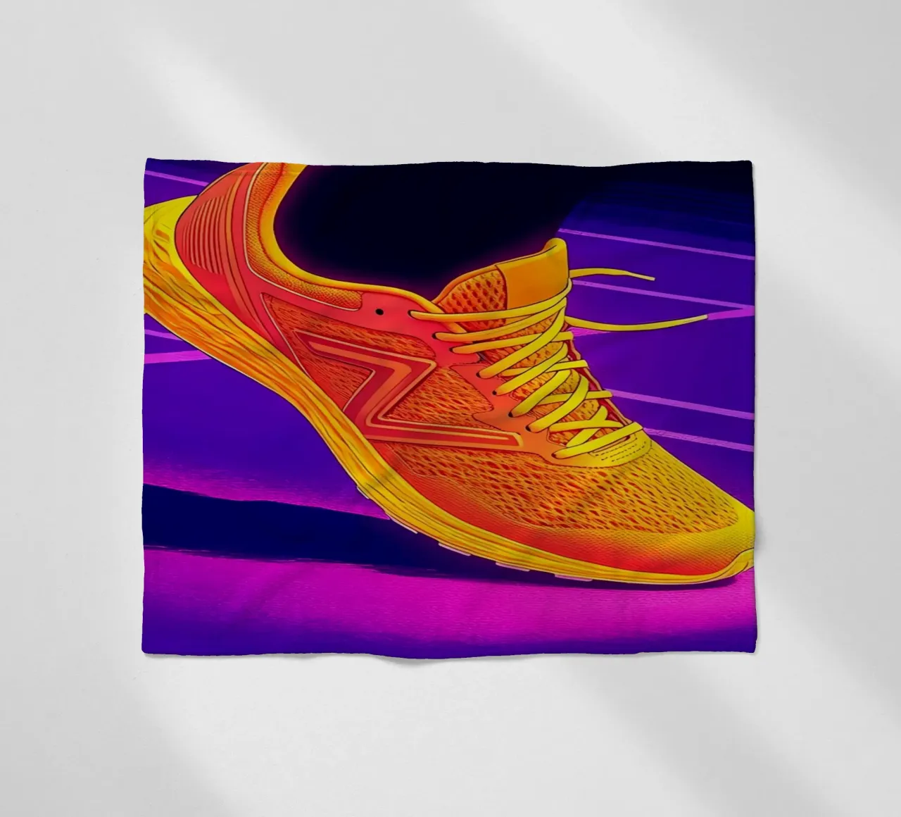 Sneaker Running - Pop Art coperta in pile da ColorCrash Gallery