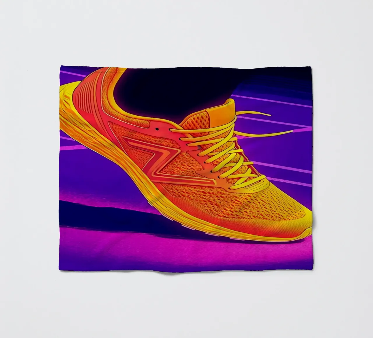 Sneaker Running - Pop Art coperta in pile da ColorCrash Gallery