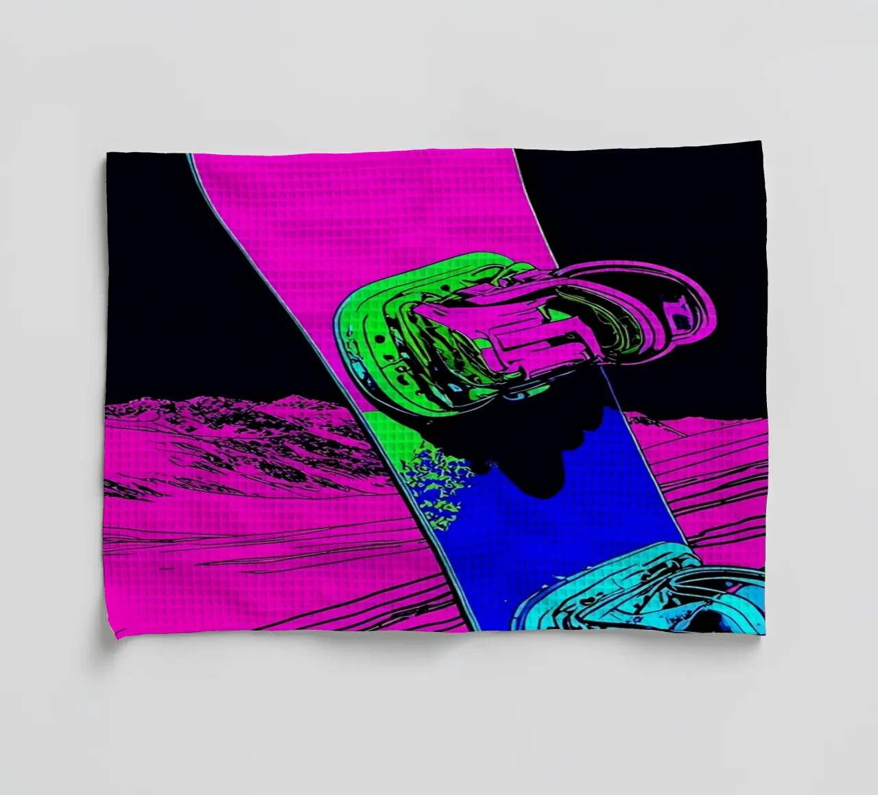 Snowboard - Pop Art canovaccio da cucina da ColorCrash Gallery