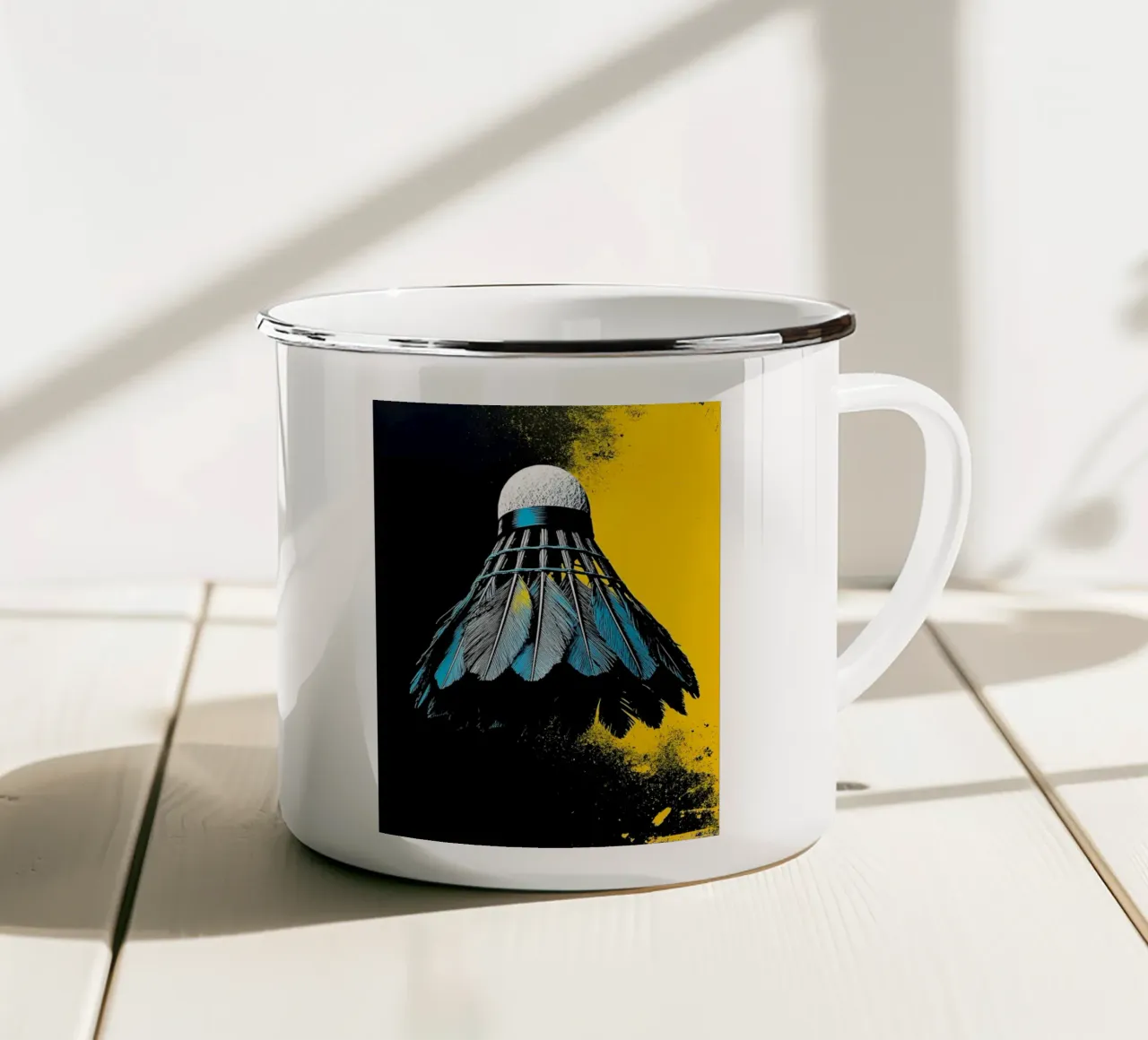 Volano - Pop Art tazza in smalto da ColorCrash Gallery