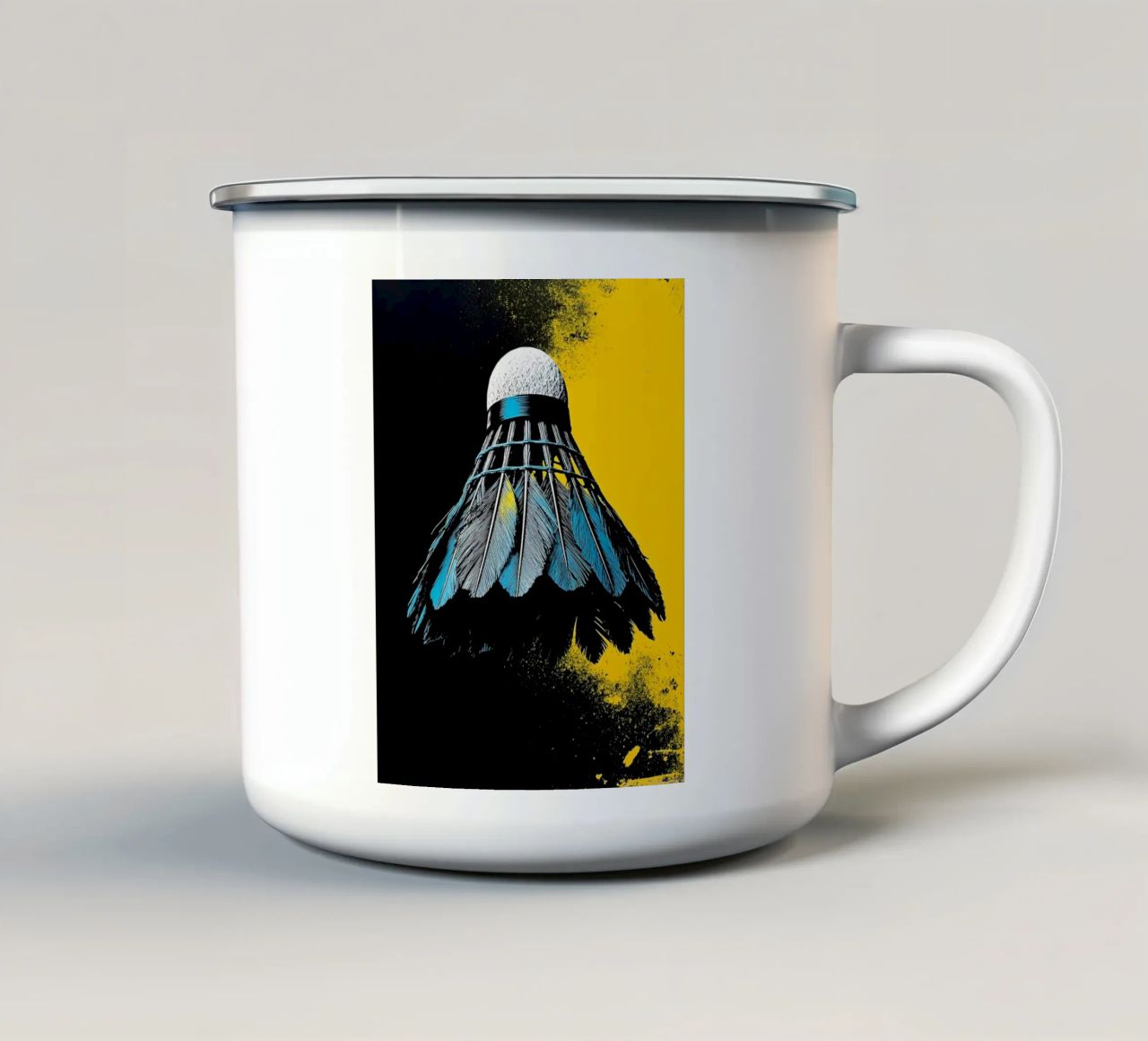 Volano - Pop Art tazza in smalto da ColorCrash Gallery
