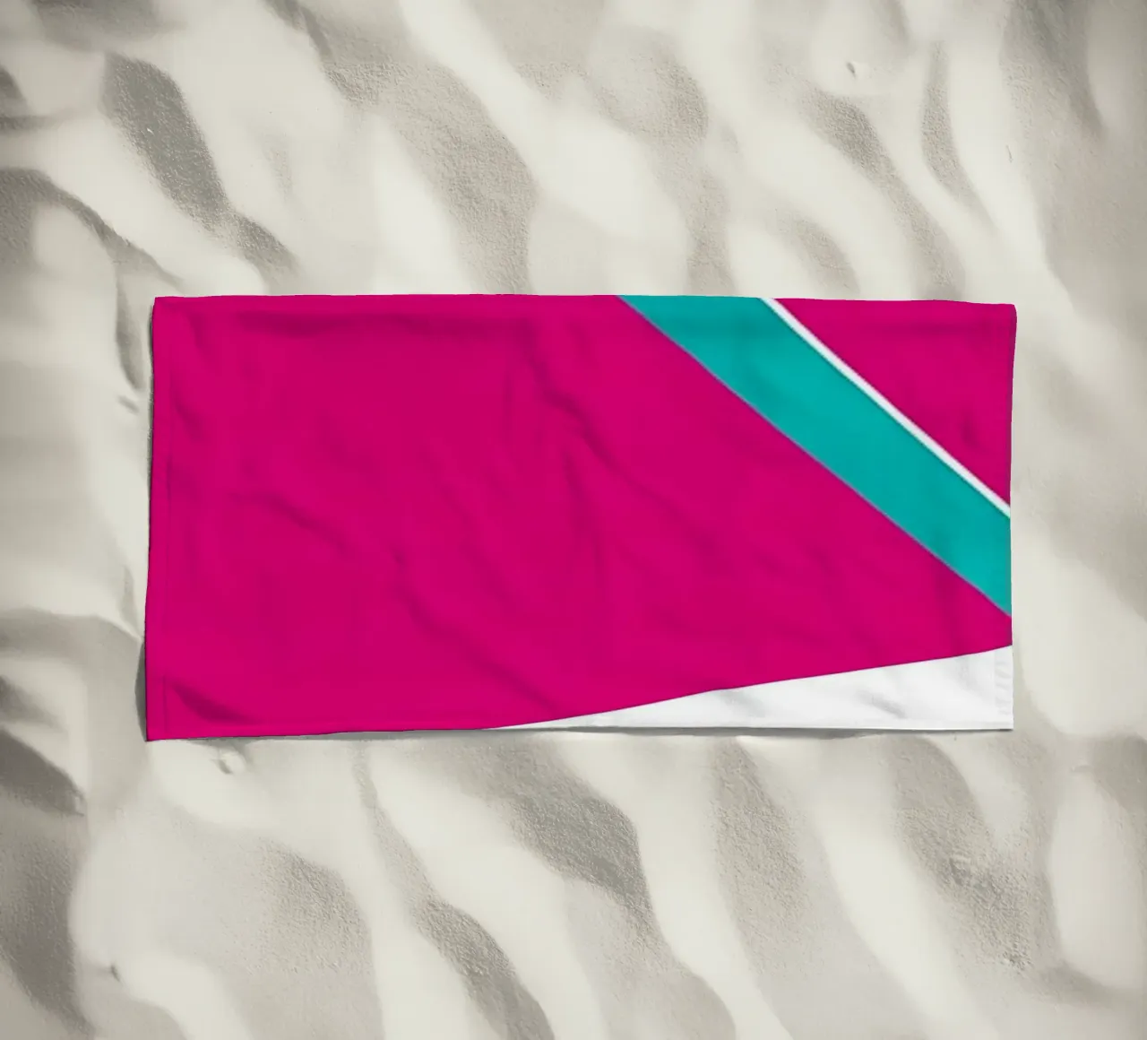 Sci sulla neve - Pop Art telo mare da ColorCrash Gallery
