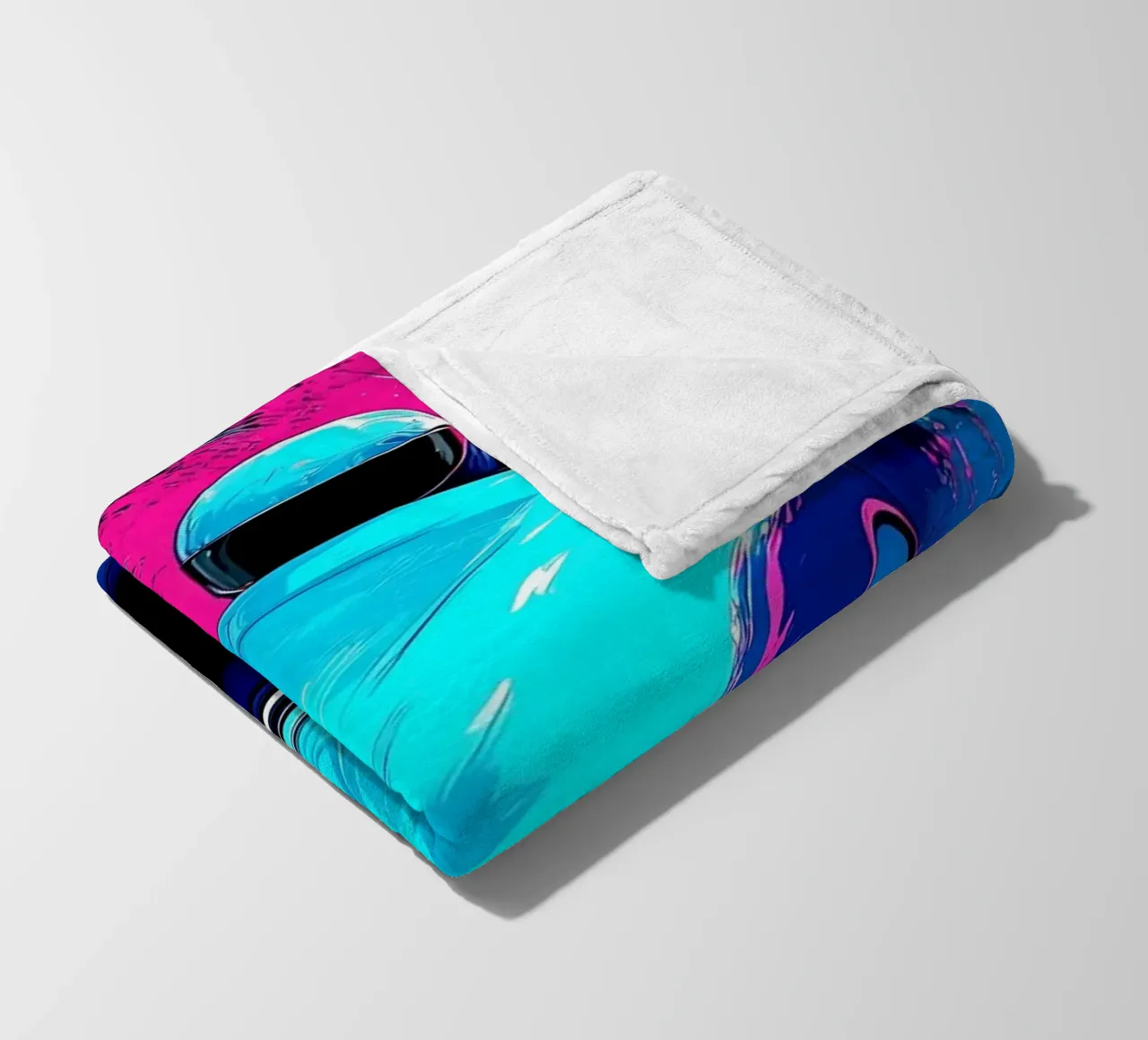 Auto da corsa - Pop Art coperta in pile da ColorCrash Gallery