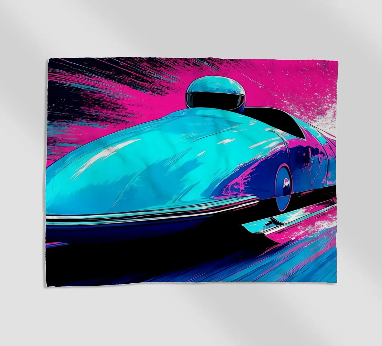 Auto da corsa - Pop Art telo mare da ColorCrash Gallery