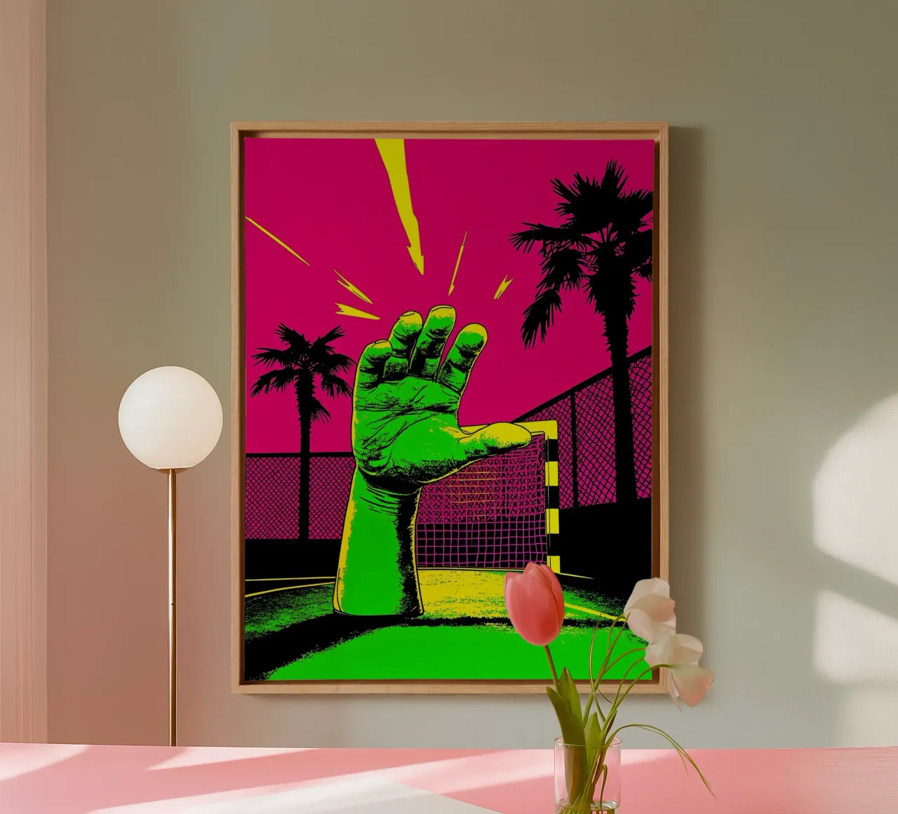 Palo - Pop Art tela con Cornice a cassetta da ColorCrash Gallery