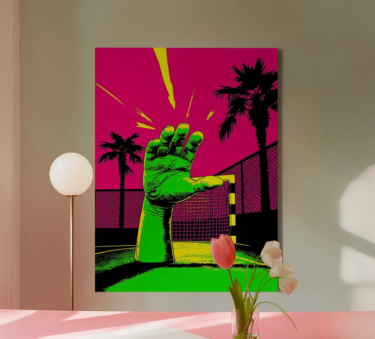 Palo - Pop Art tela con Cornice a cassetta da ColorCrash Gallery