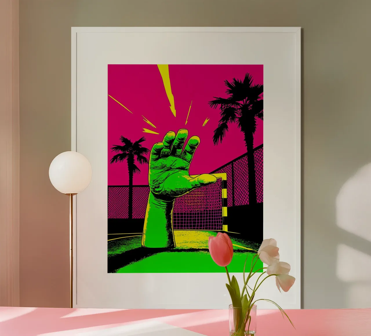 Palo - Pop Art poster con telaio in legno da ColorCrash Gallery