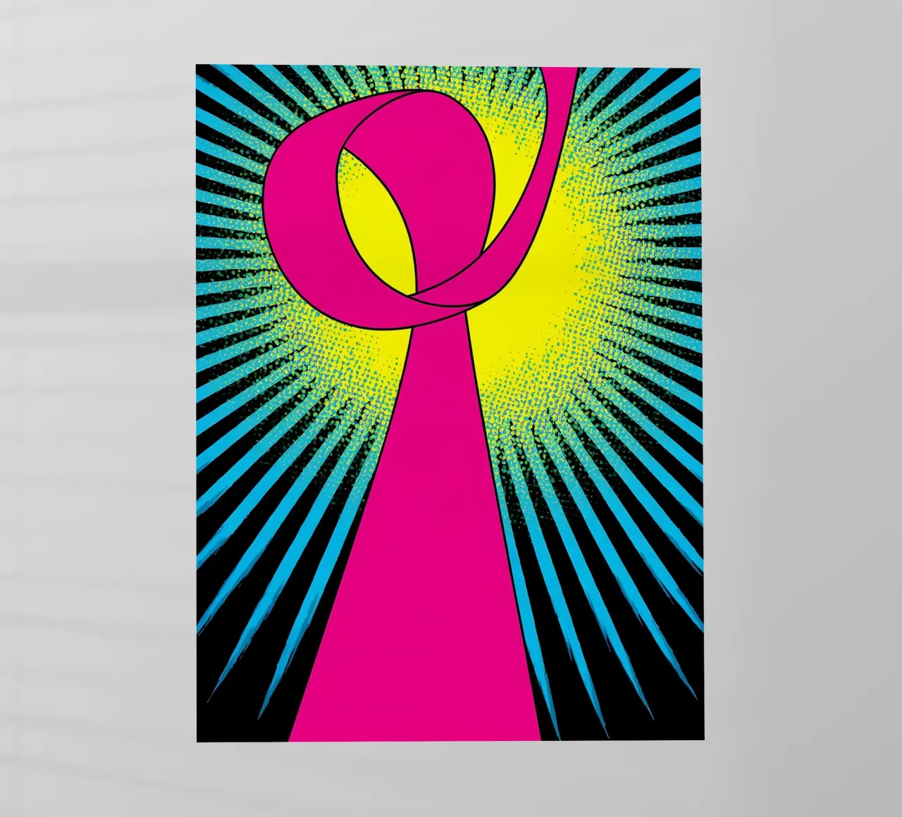 Nastro rosa - Pop Art pellicola backlit da ColorCrash Gallery