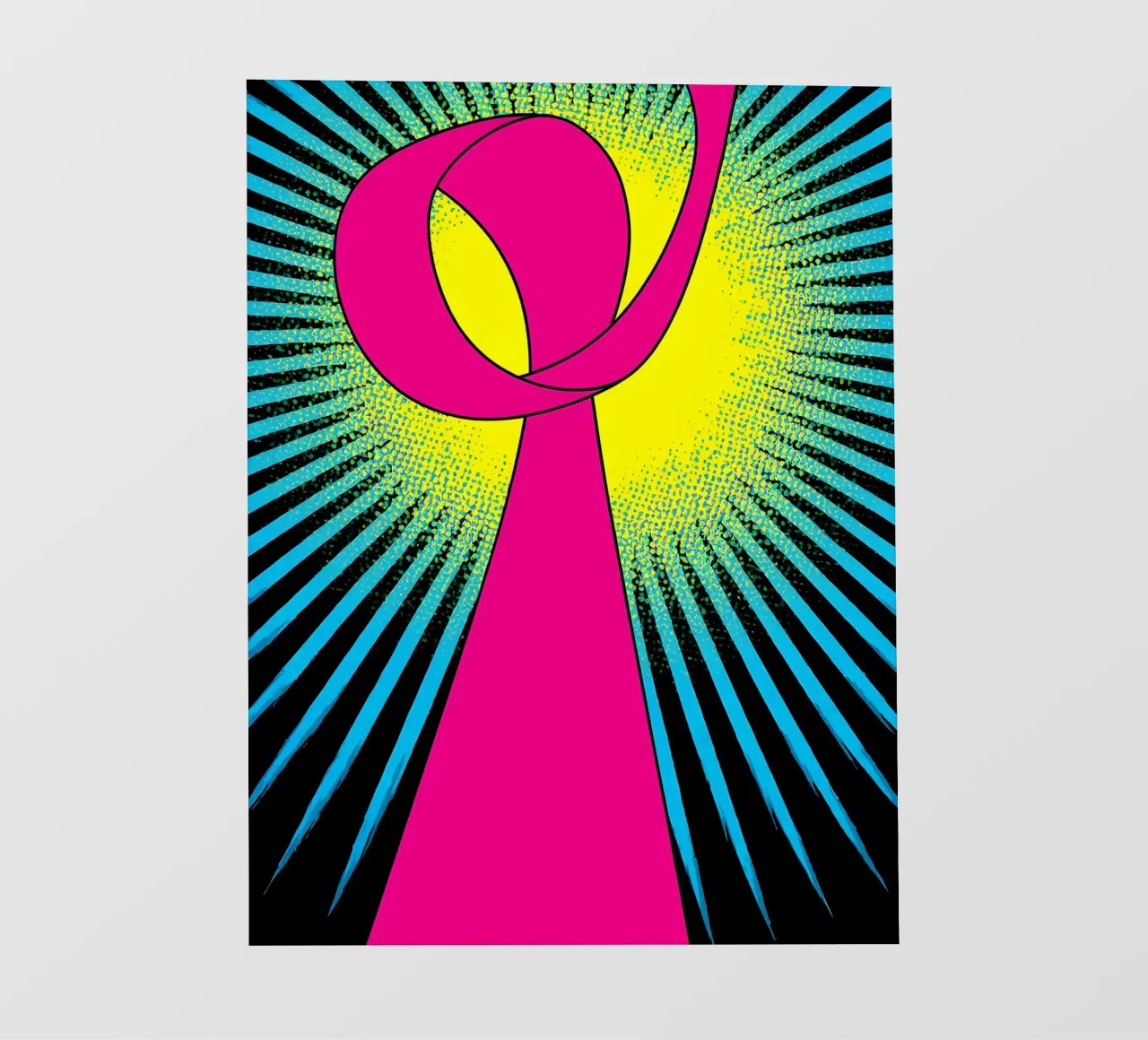 Nastro rosa - Pop Art pellicola backlit da ColorCrash Gallery