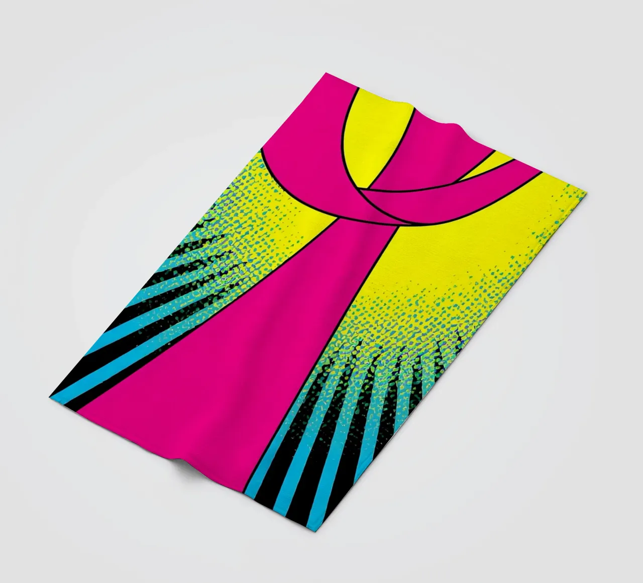 Nastro rosa - Pop Art coperta in pile da ColorCrash Gallery