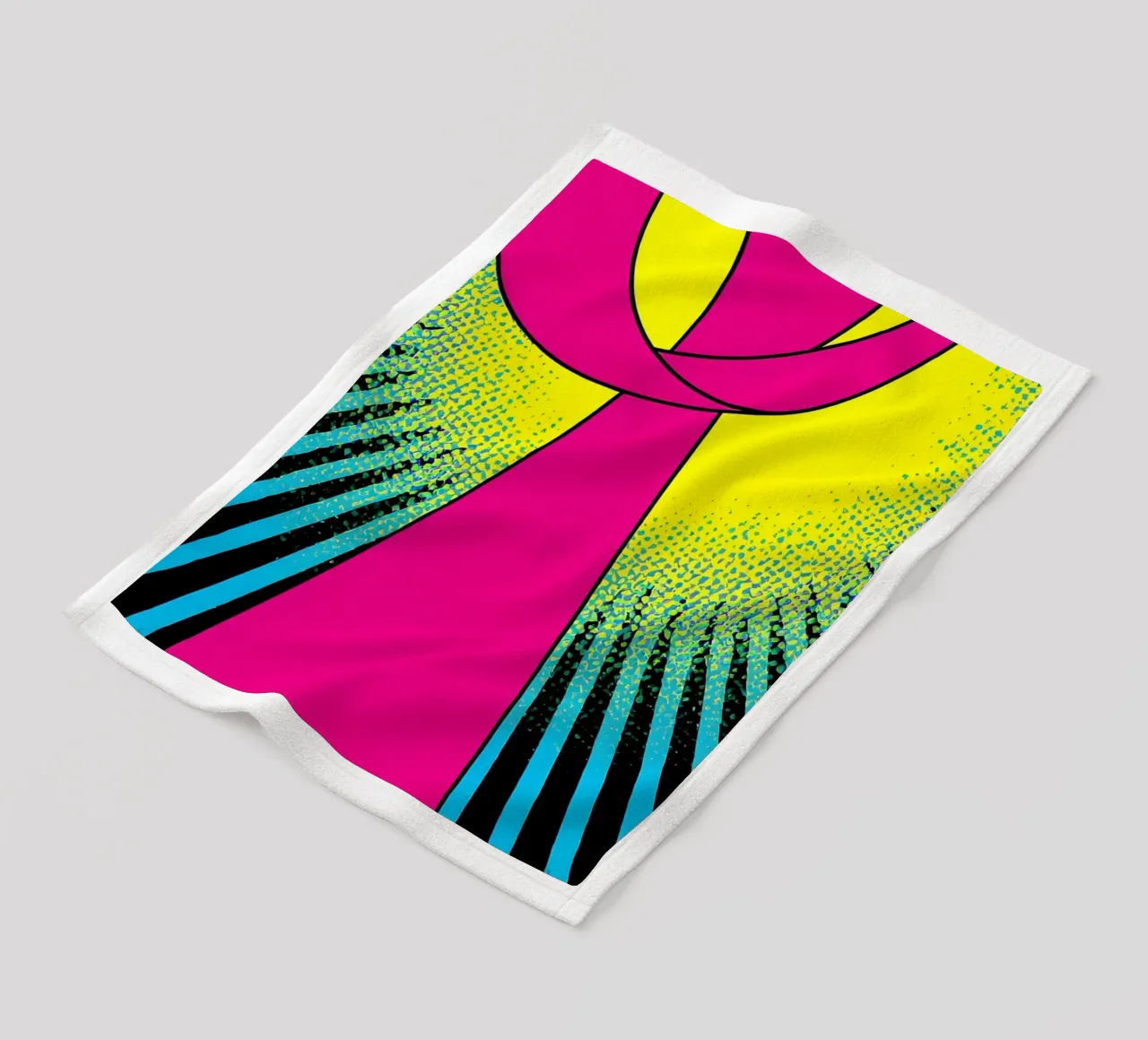 Nastro rosa - Pop Art coperta in pile da ColorCrash Gallery