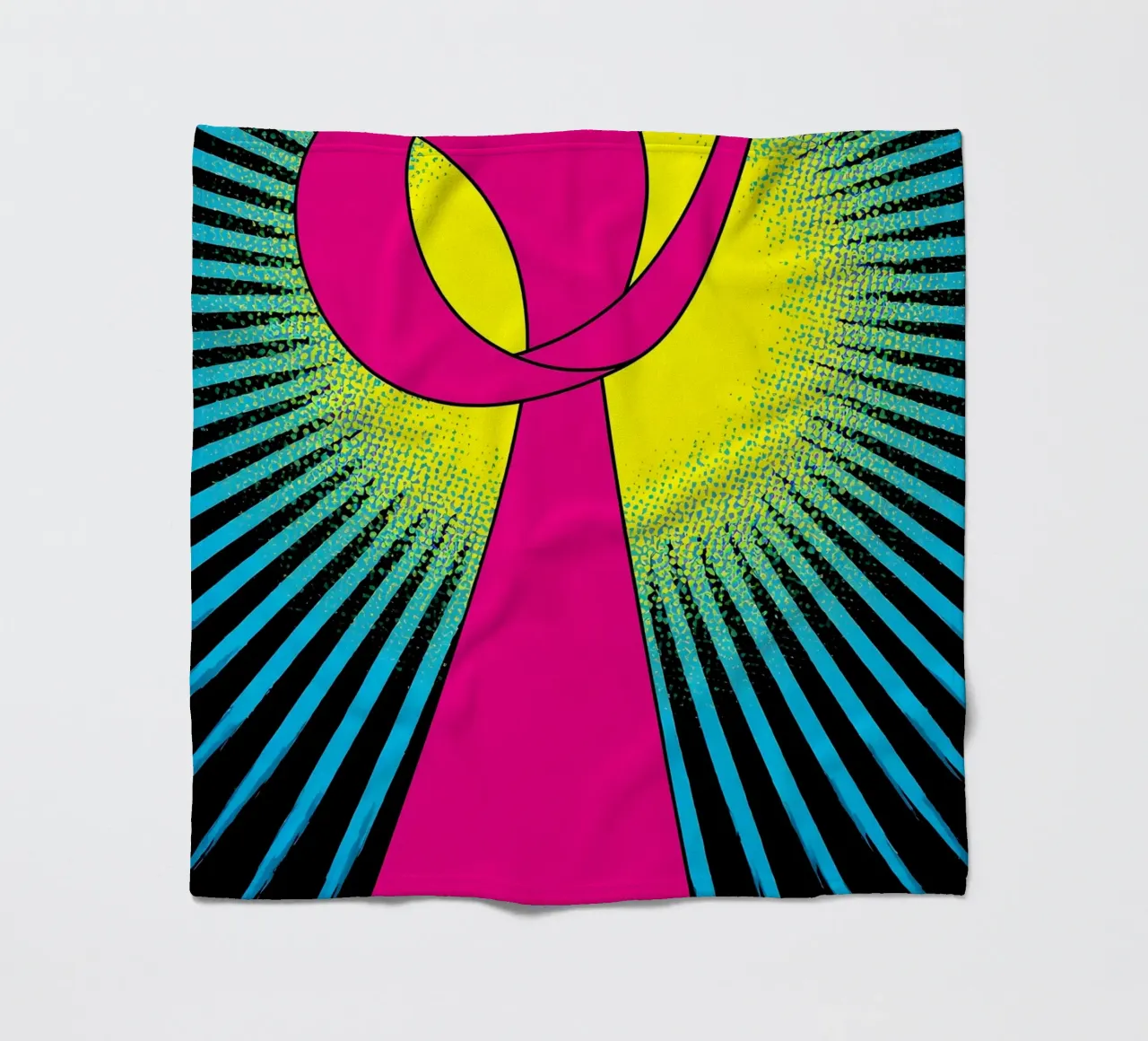 Nastro rosa - Pop Art coperta in pile da ColorCrash Gallery