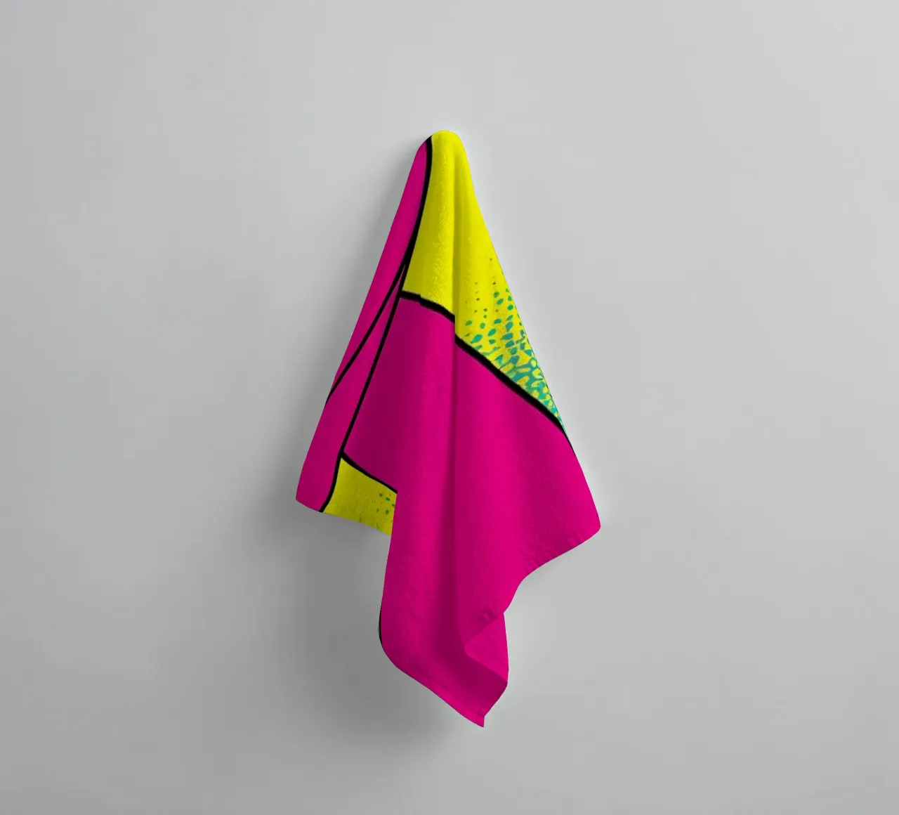 Nastro rosa - Pop Art asciugamano da bagno da ColorCrash Gallery