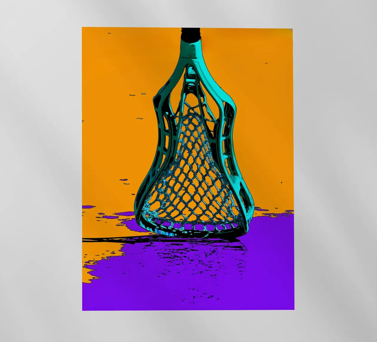 Bastone da lacrosse - Pop Art pellicola backlit da ColorCrash Gallery