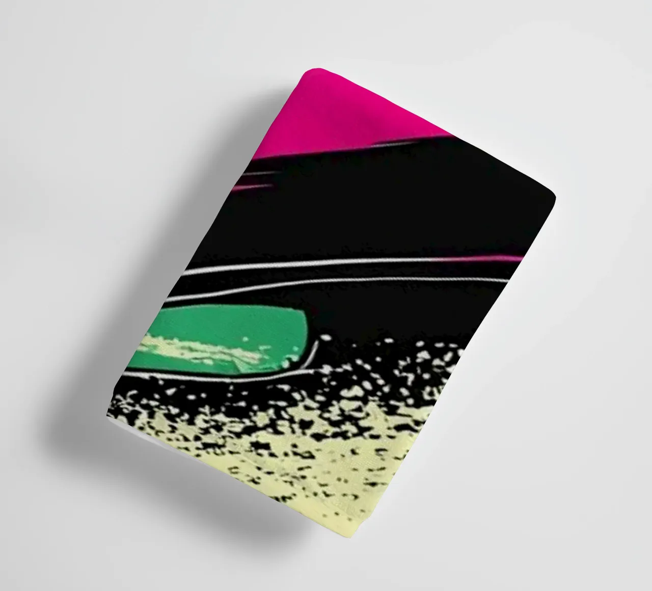 Patin à glace en mouvement - Pop Art serviette de bain de ColorCrash Gallery