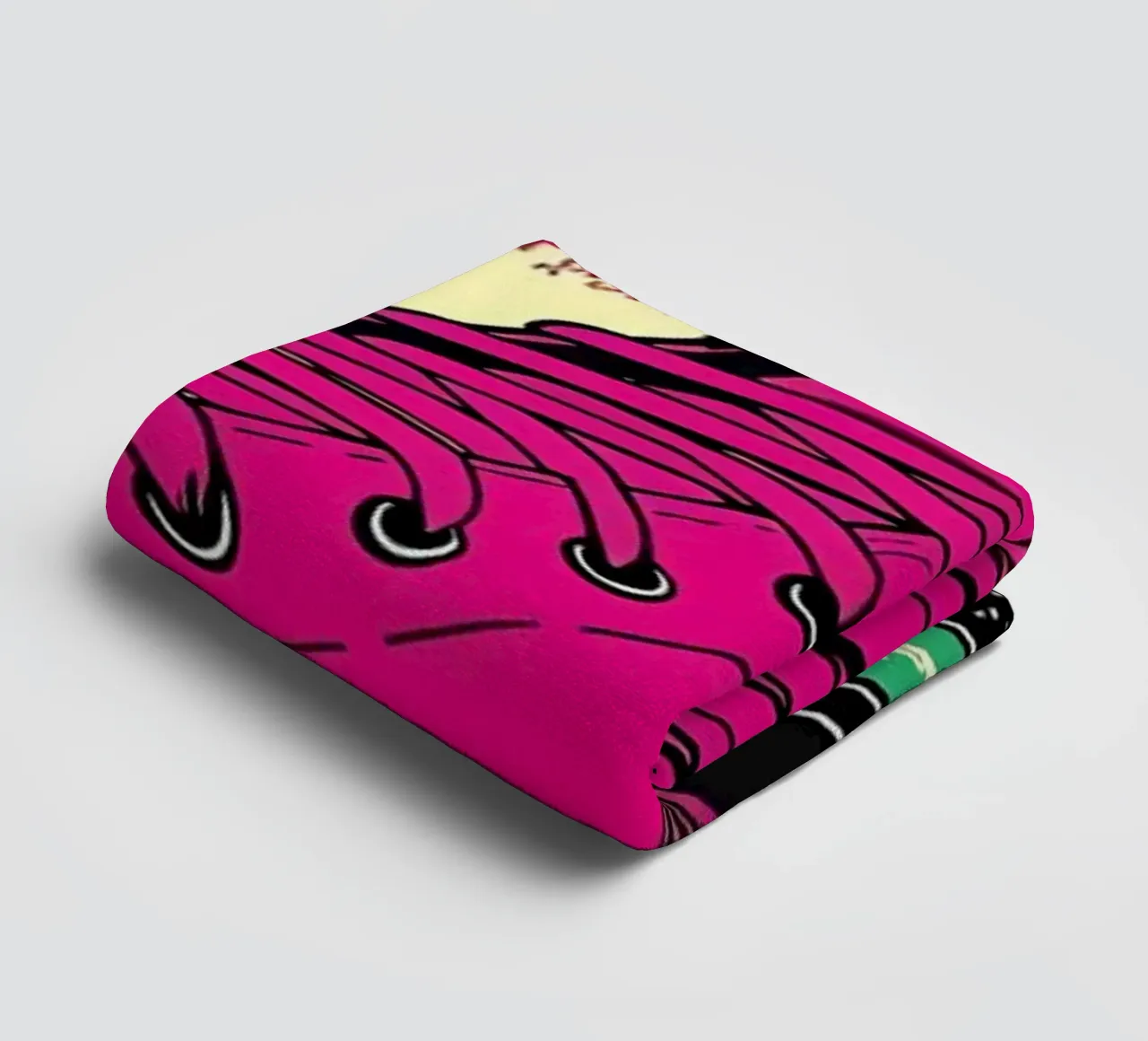 Patin à glace en mouvement - Pop Art serviette de bain de ColorCrash Gallery