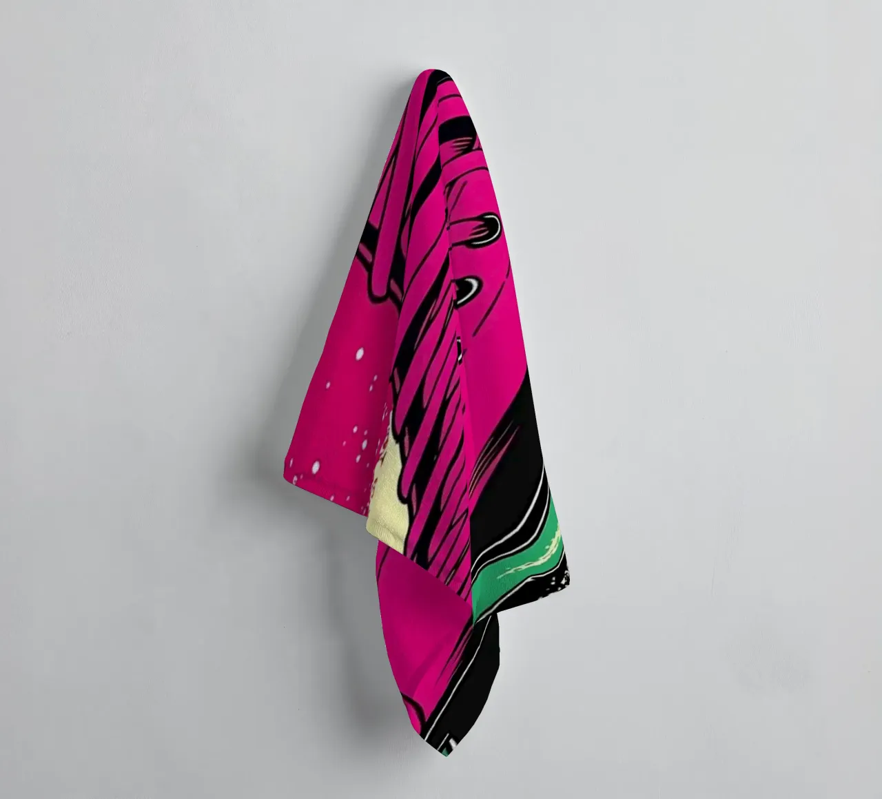 Patin à glace en mouvement - Pop Art serviette de bain de ColorCrash Gallery