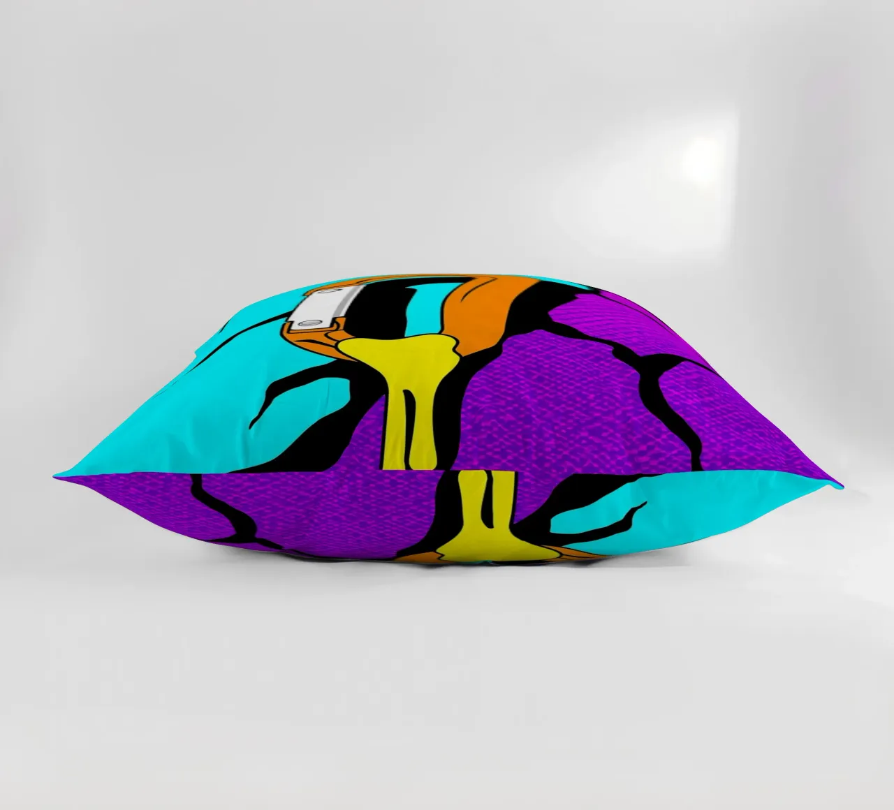 Moschettone che si scioglie - Pop Art cuscino da ColorCrash Gallery