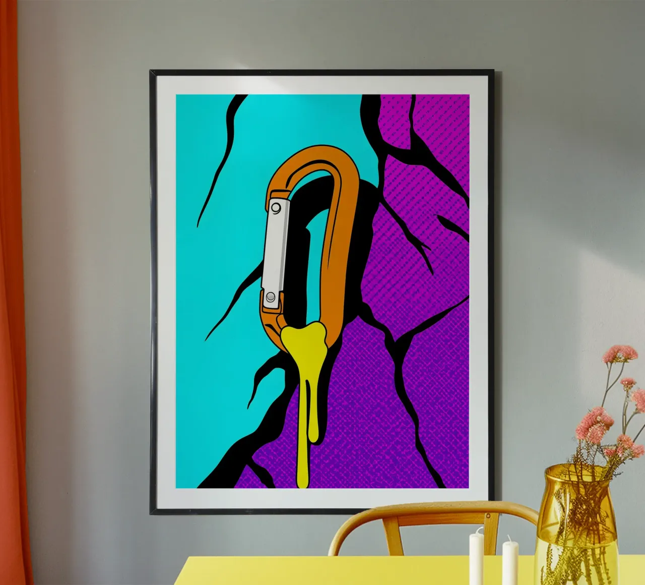 Moschettone che si scioglie - Pop Art poster da ColorCrash Gallery