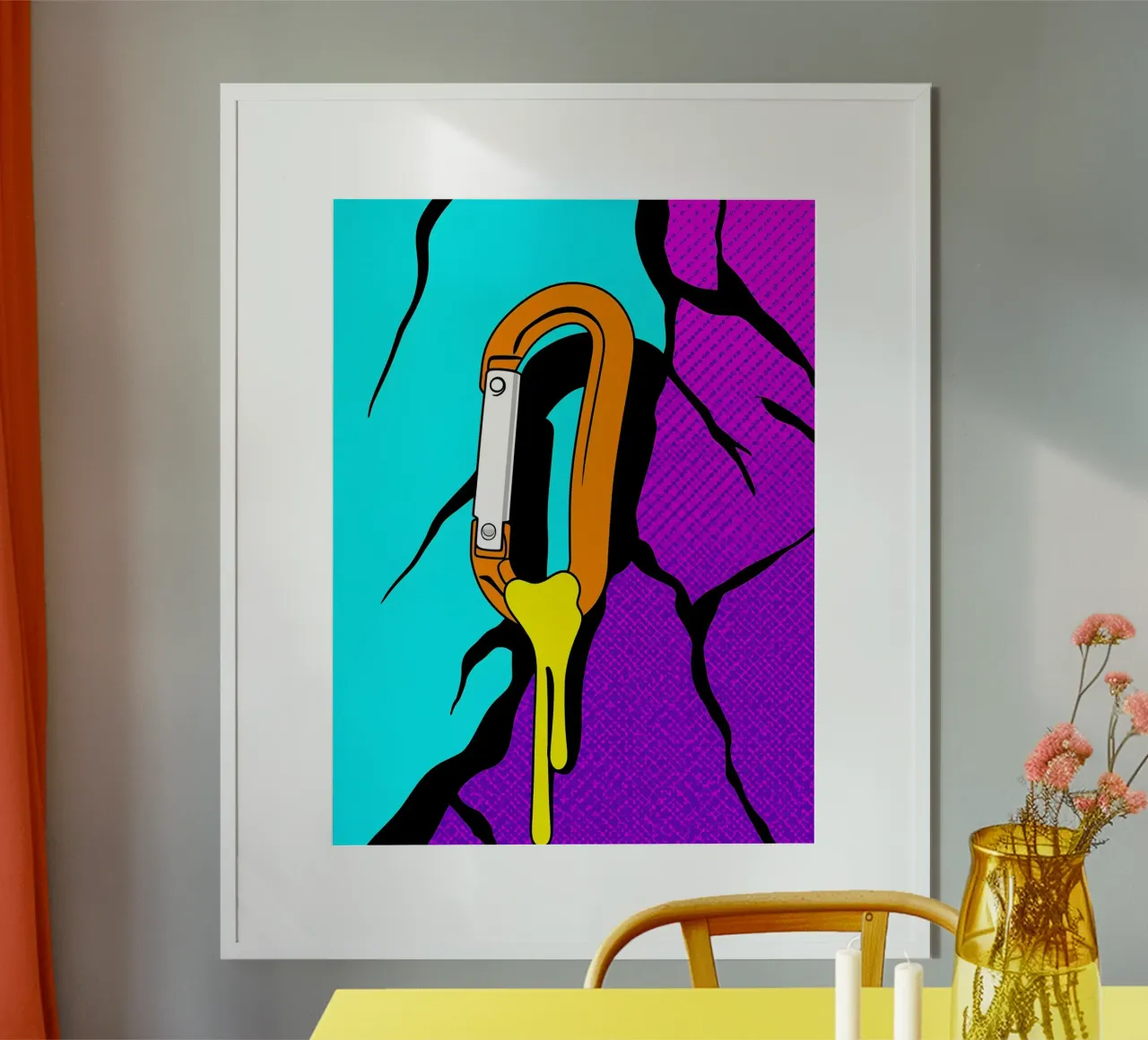 Moschettone che si scioglie - Pop Art poster da ColorCrash Gallery