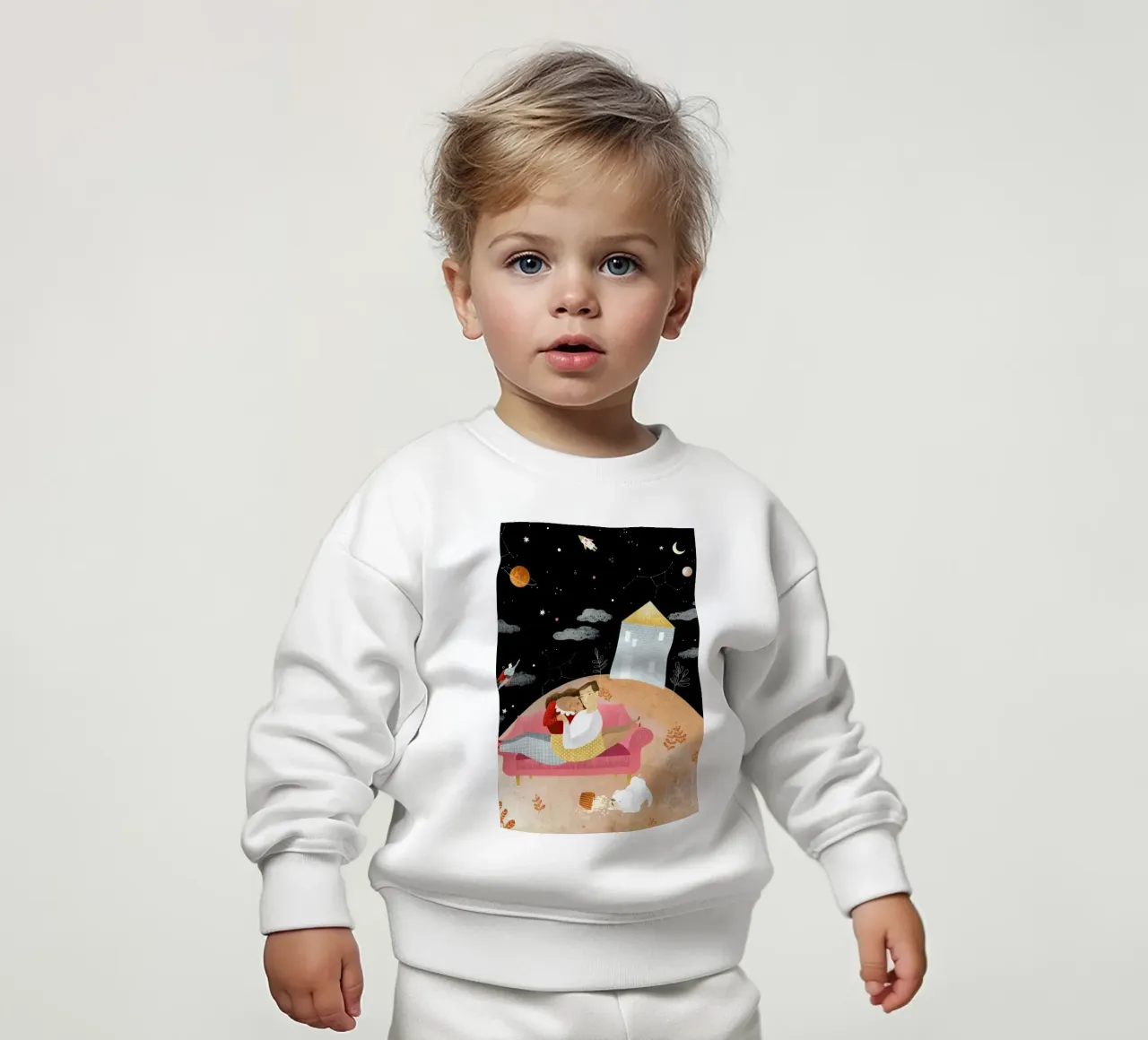 Love In Space felpa neonato da Amalia Restrepo