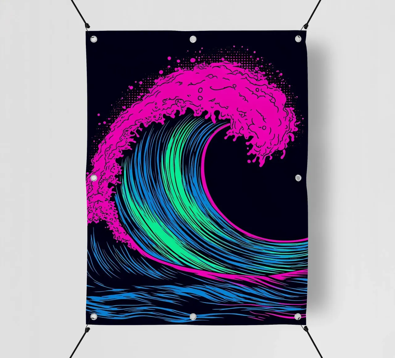 Onda dell'oceano - Pop Art telo in pvc da ColorCrash Gallery