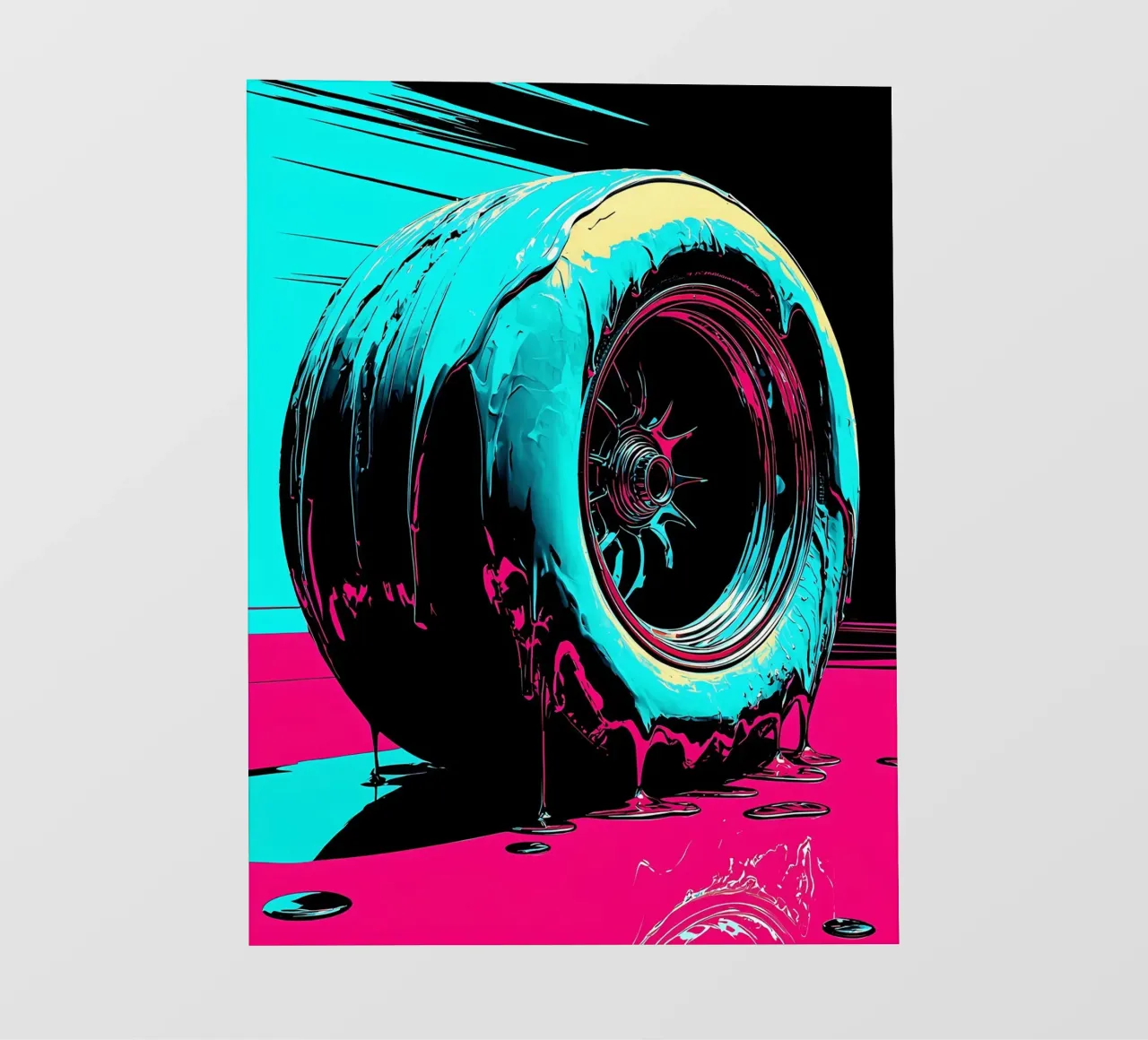 Fusione di pneumatici - Pop Art telo in pvc da ColorCrash Gallery